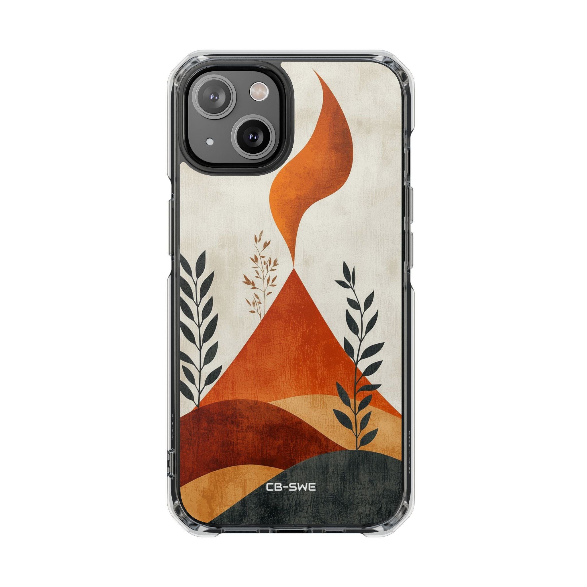 Flames Touch Mountains iPhone Case - Impact