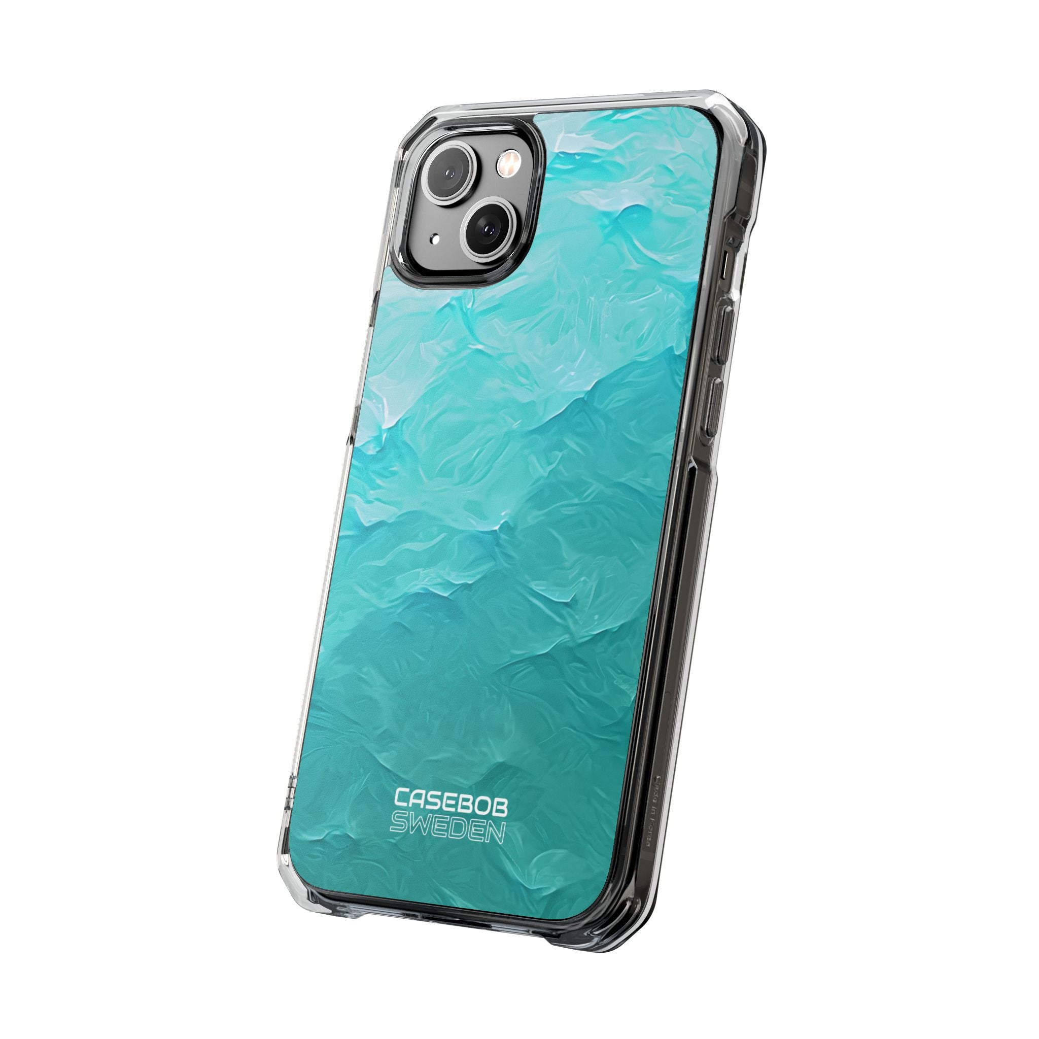 Soothing Aqua Currents iPhone 14 - Impact Clear+