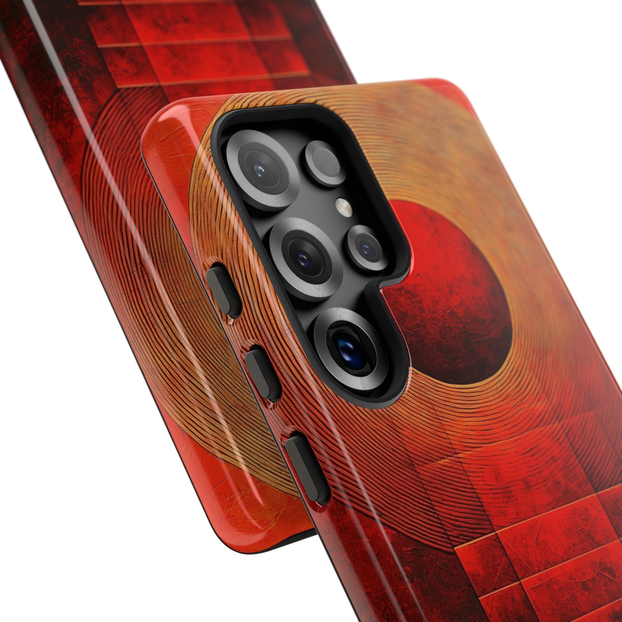 Crimson Orbit Samsung S25 Ultra Case - Tough