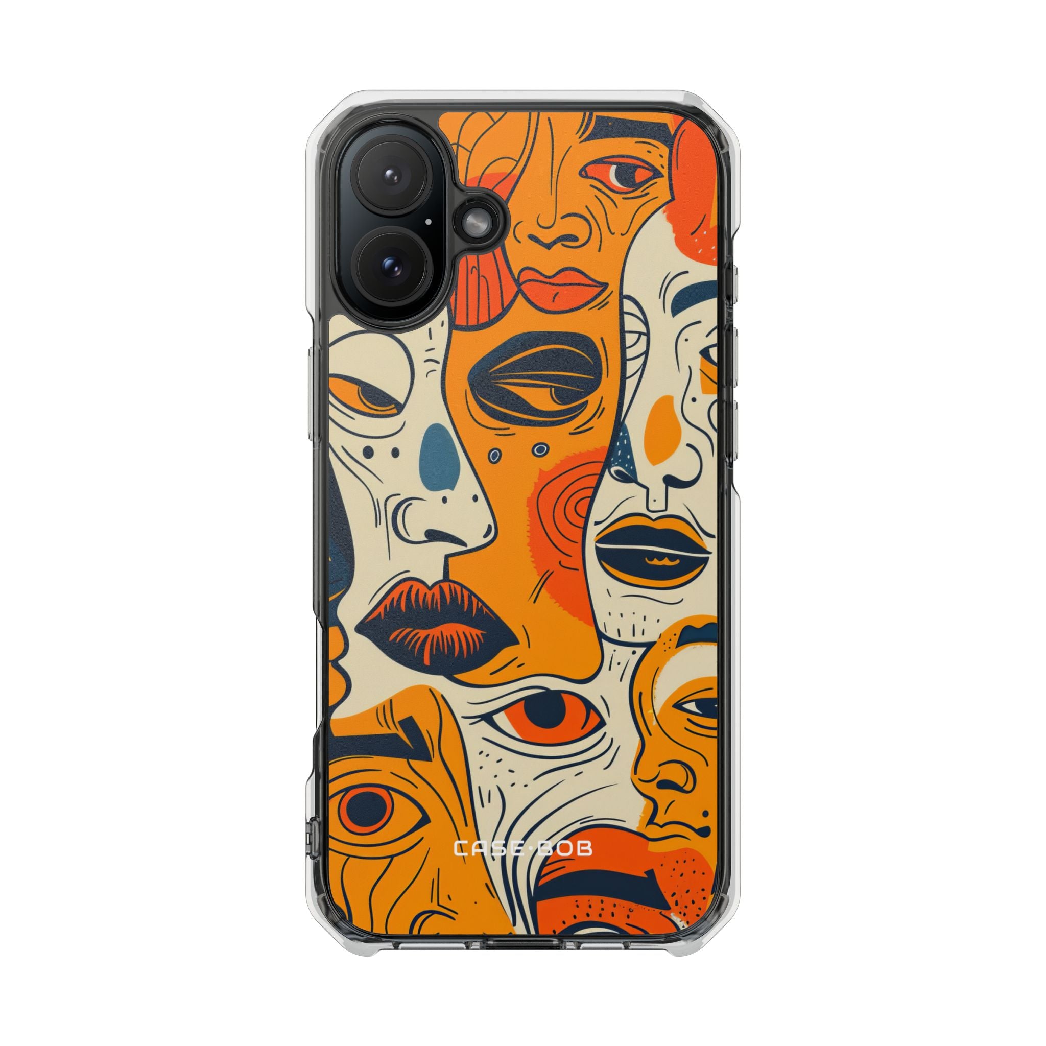 Tangled Faces Sunset iPhone 16 Plus Case - Impact