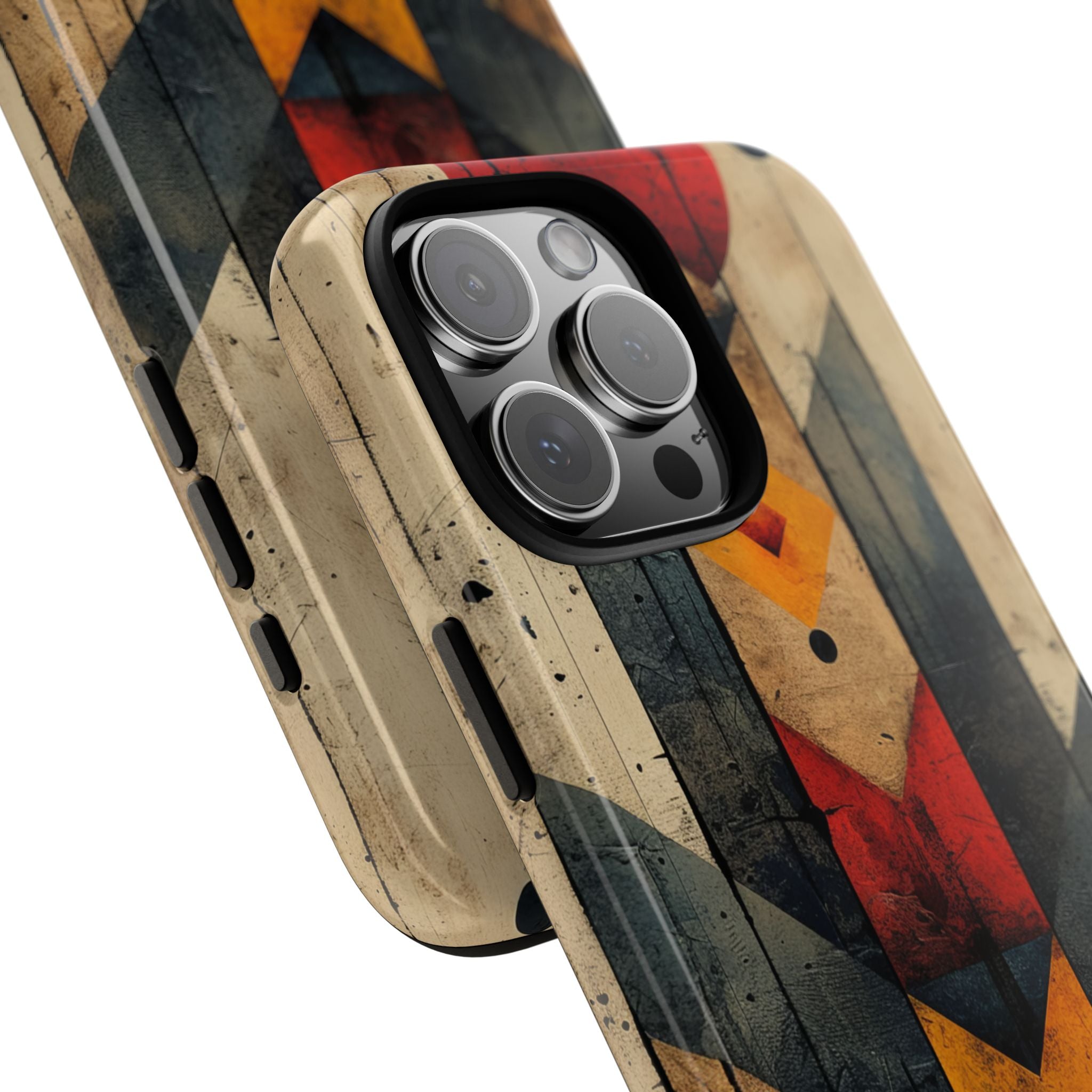 Geometric Fire Rise iPhone 16 - Tough