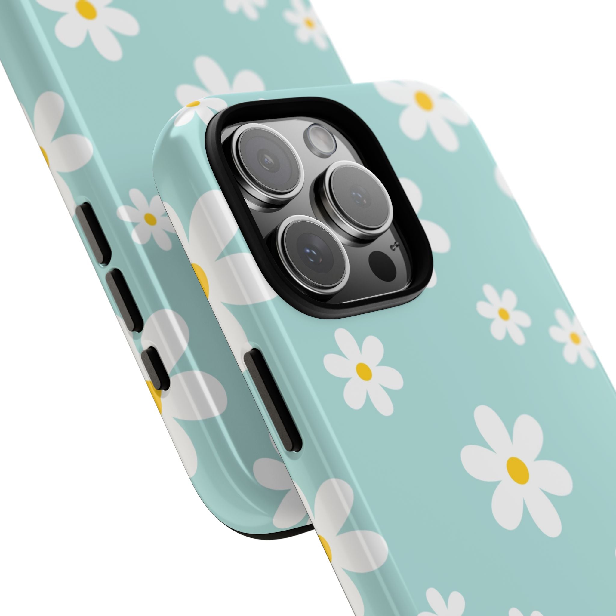Daisies On Blue - iPhone Case