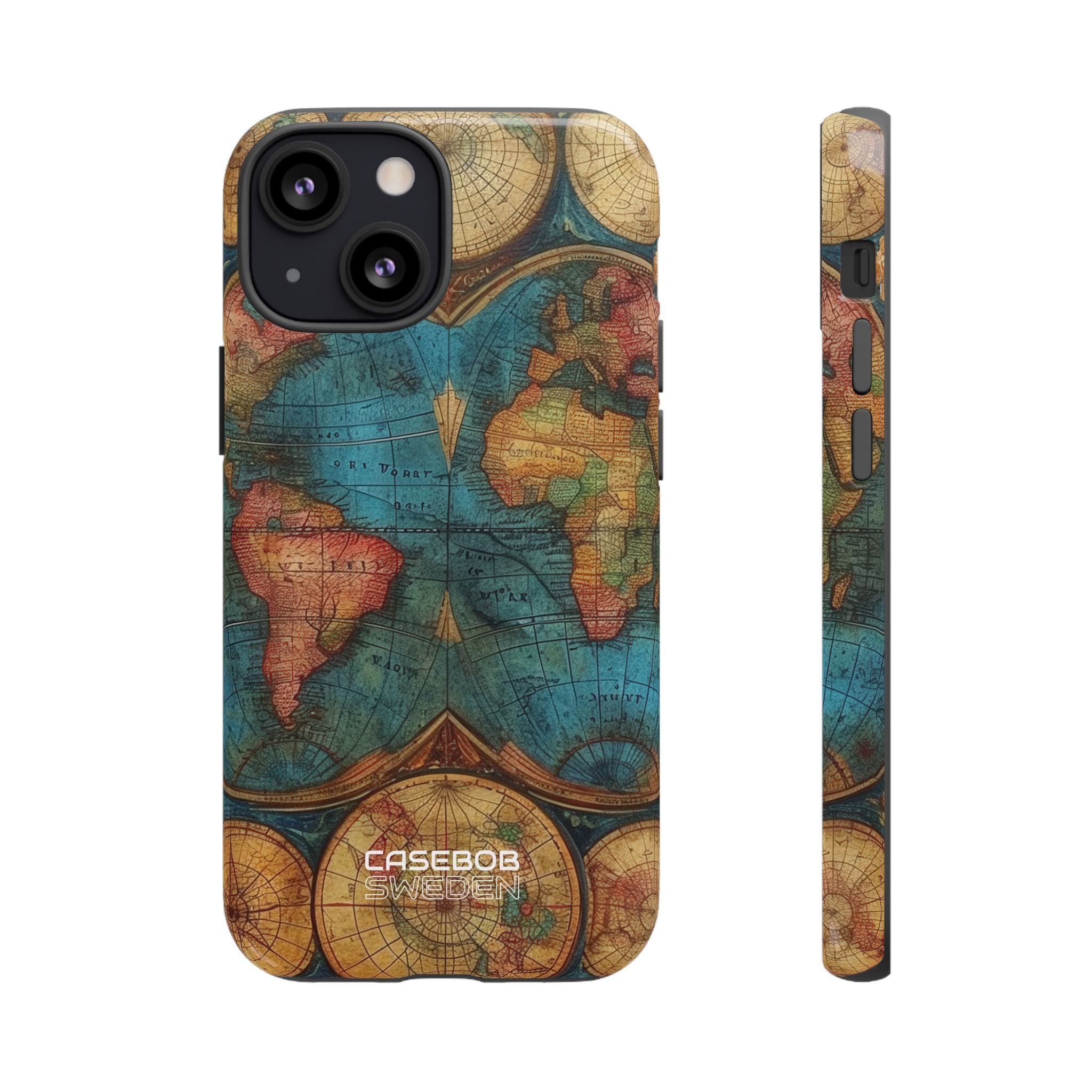 Vintage World Map iPhone 13 - Tough