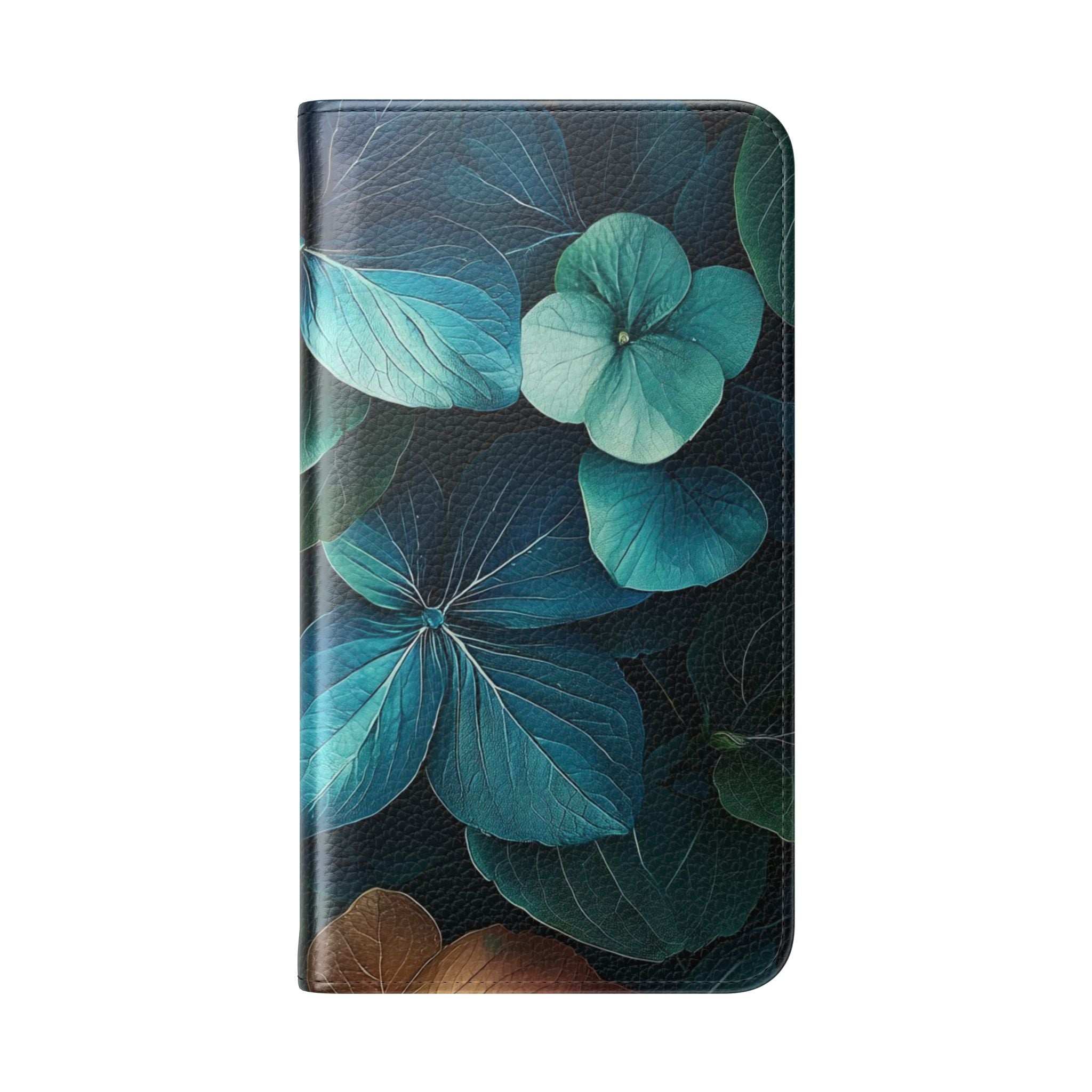Teal Bloom - Samsung S23 Case - Wallet