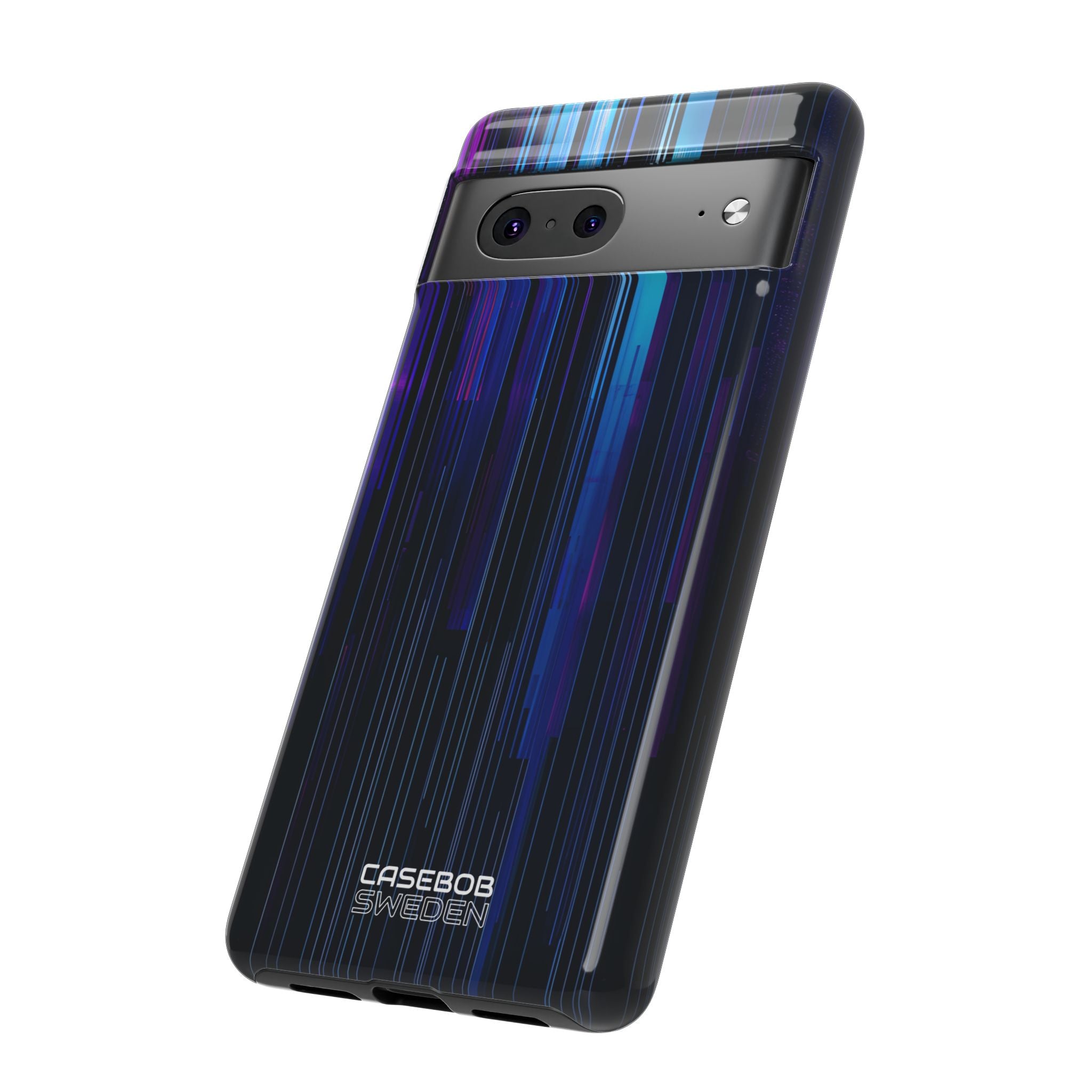 Neon Glitch Stripes Google Pixel 7 - Tough