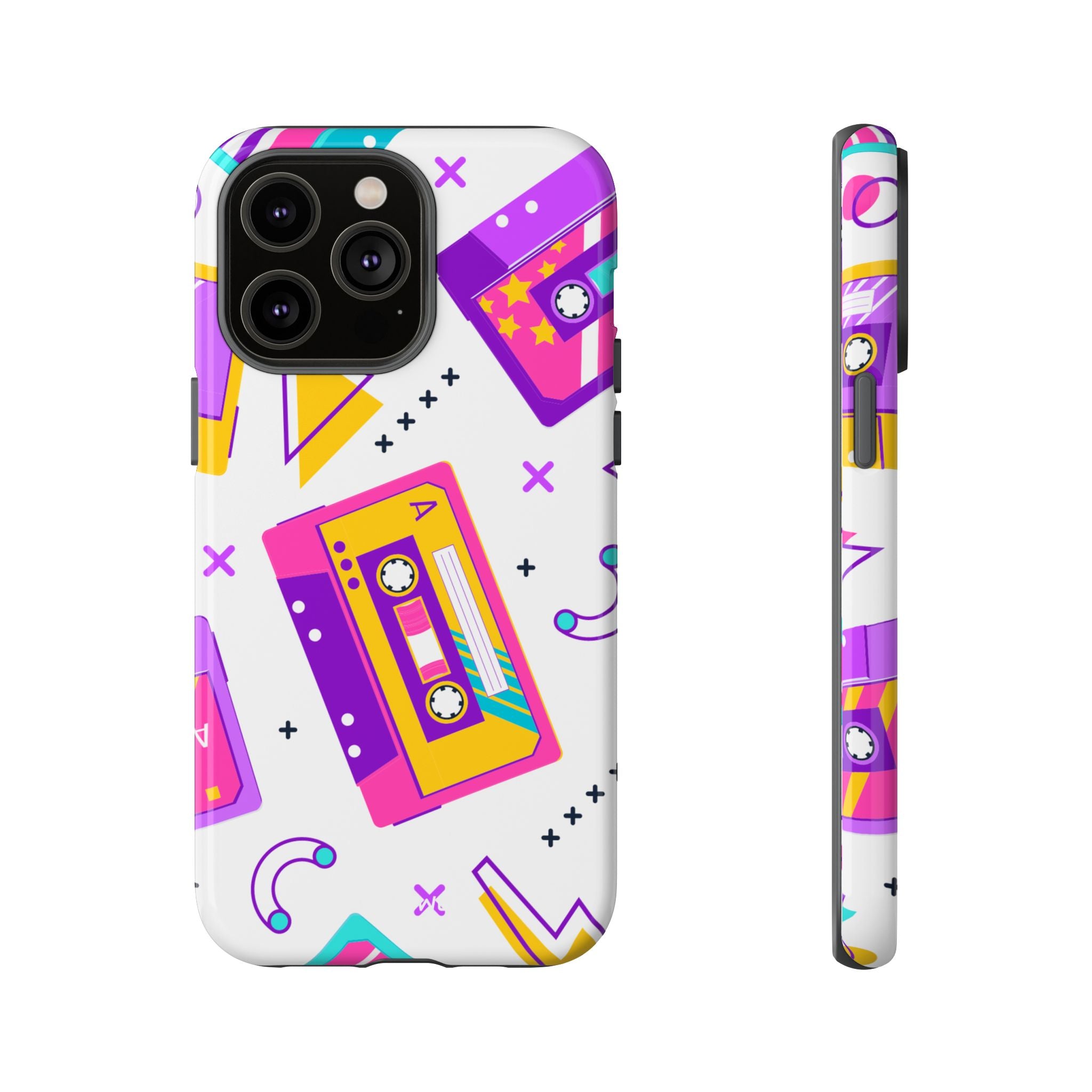 Retro Cassette Chaos - iPhone Case