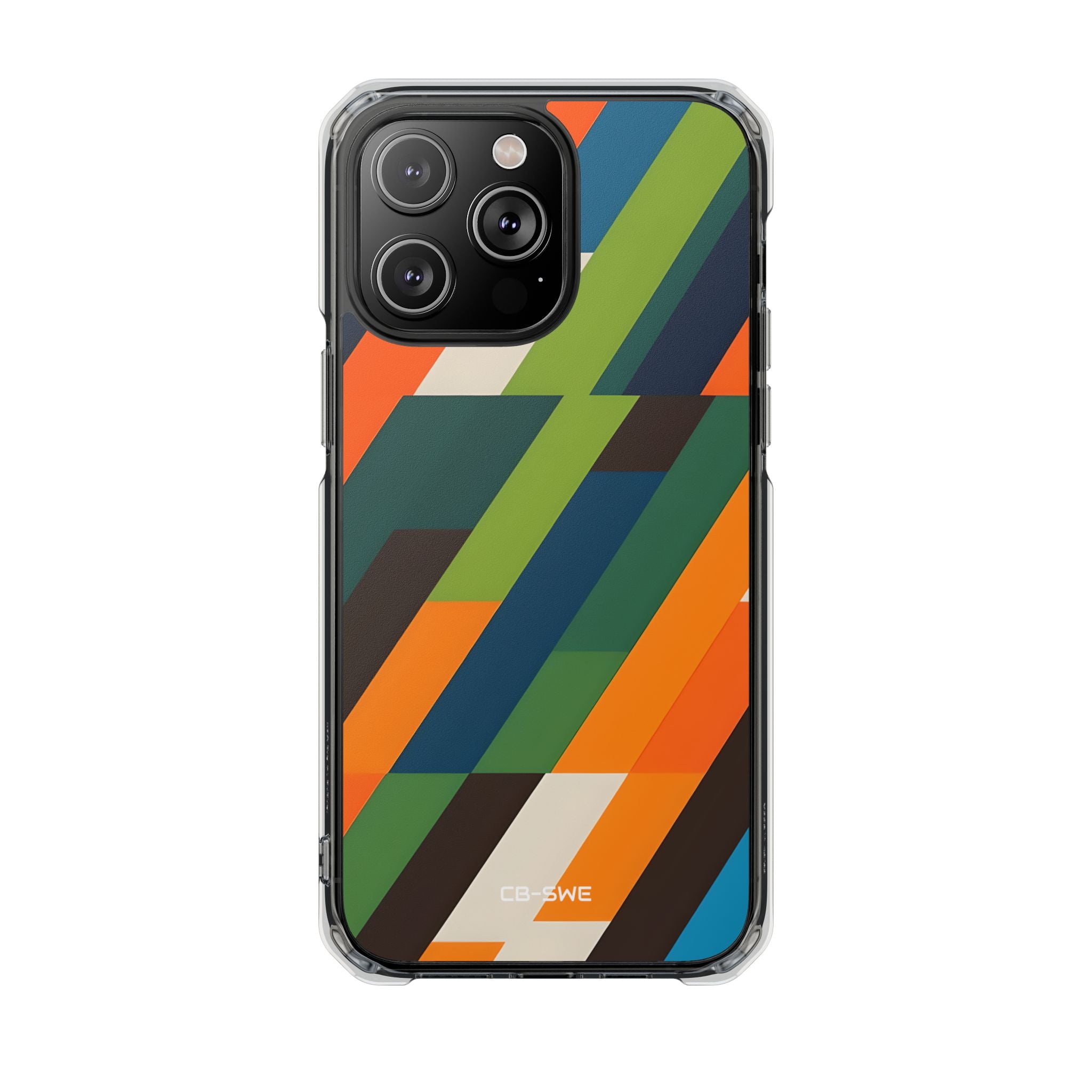 Geometric Color Intersection iPhone Case - Impact