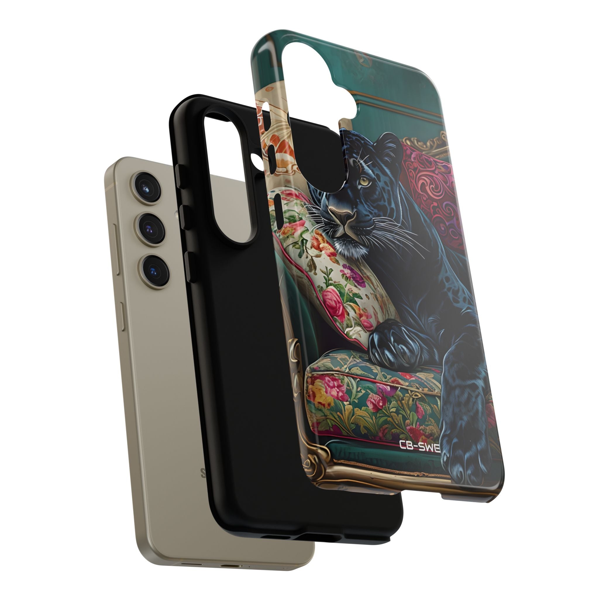 Panther on Vintage Chaise - Samsung Case