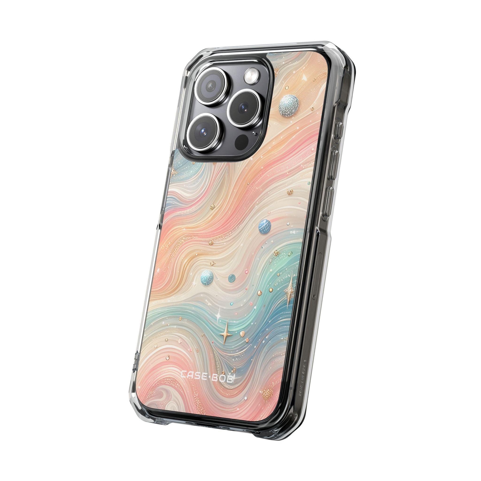 Iridescent Swirls iPhone 15 Pro Case - Impact