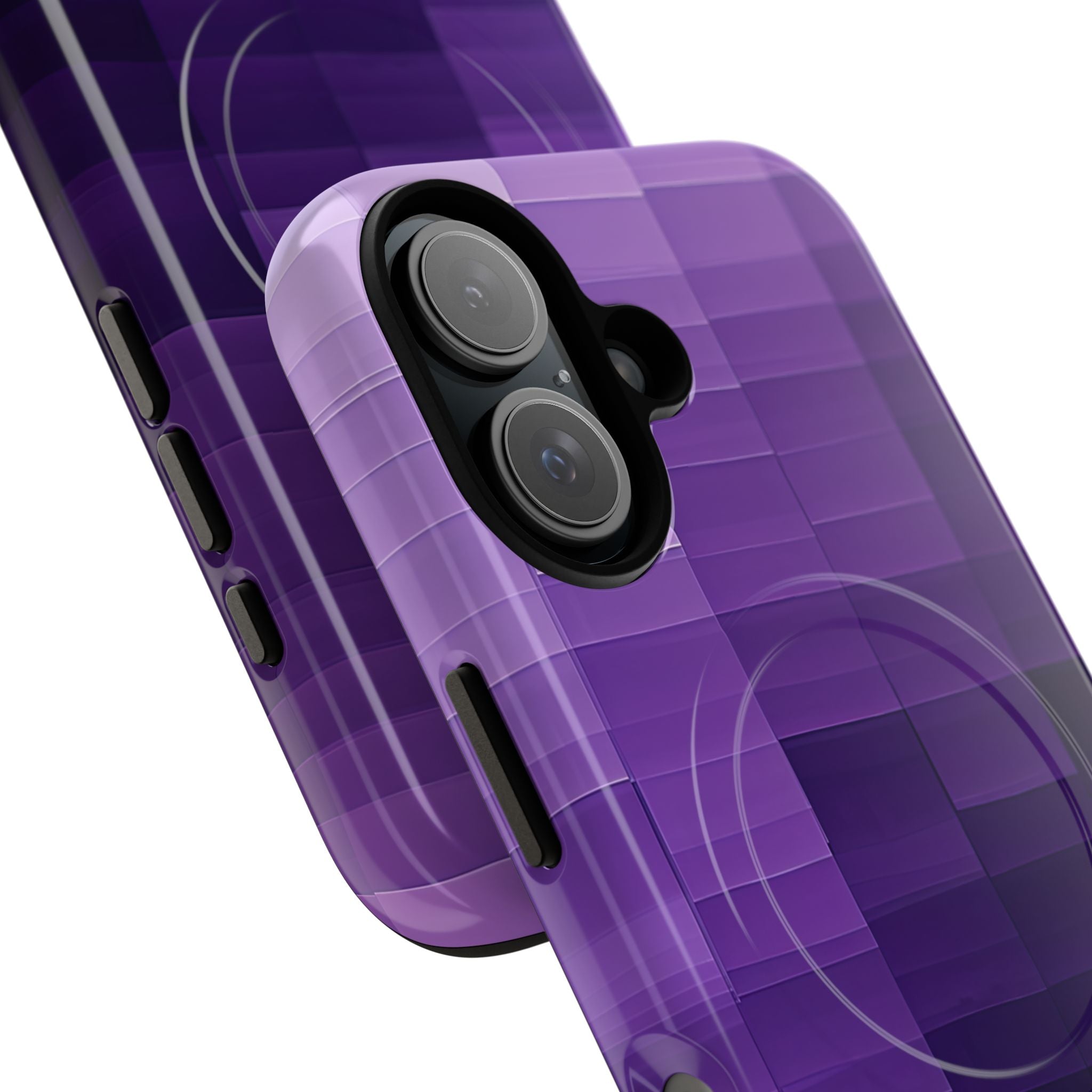 Purple Horizon Grid iPhone 16 - Tough+