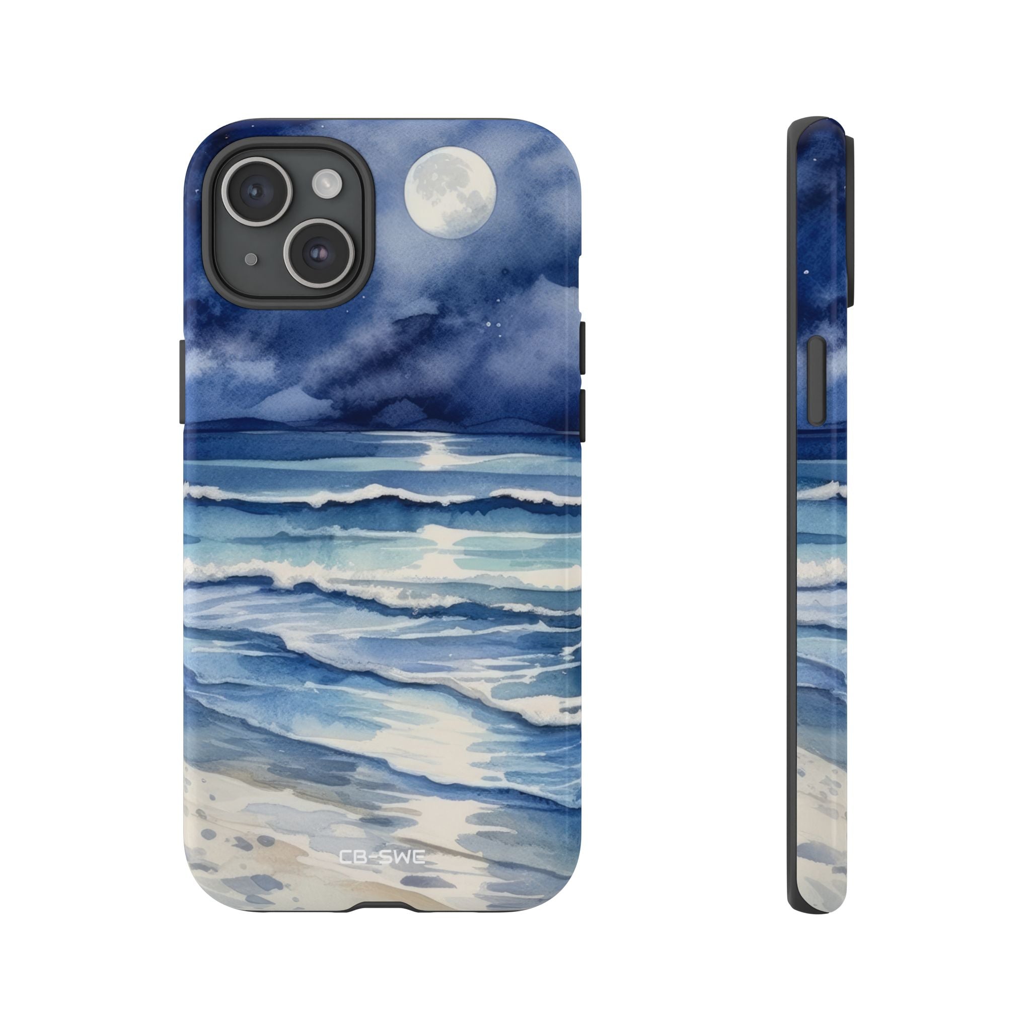 Moonlight Reflects Waves - iPhone Case