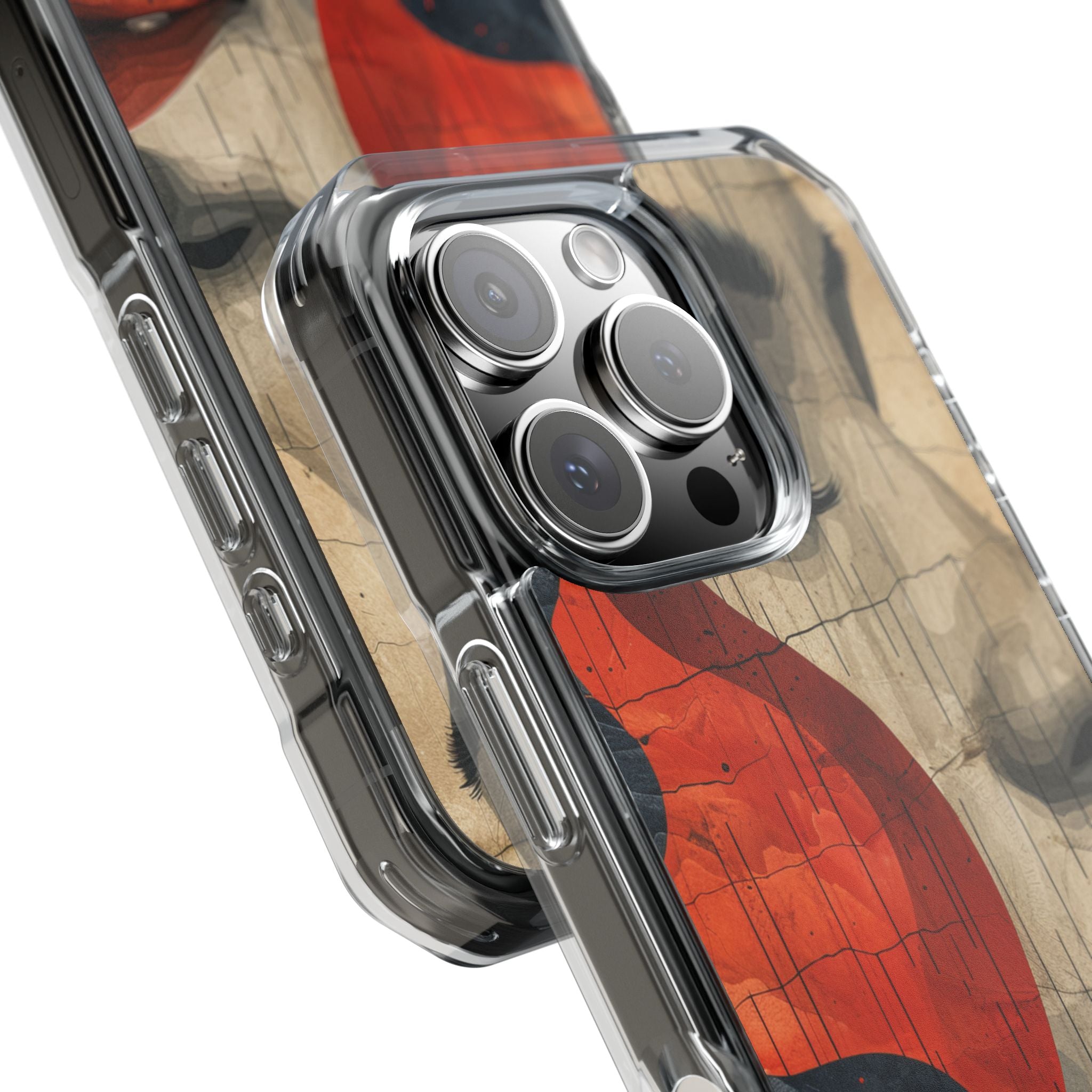 Crimson Flow Profile iPhone 16 - Impact Clear+