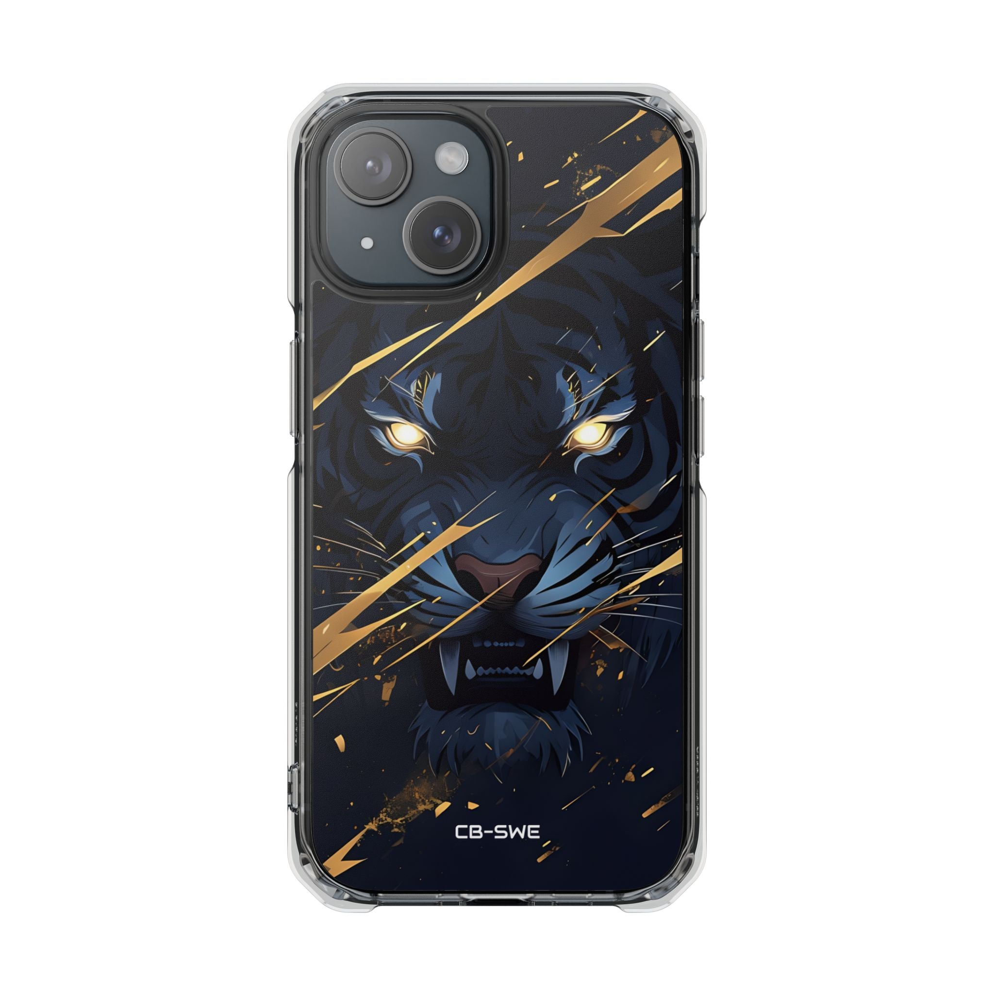 Tiger's Glowing Gaze iPhone Case - Impact