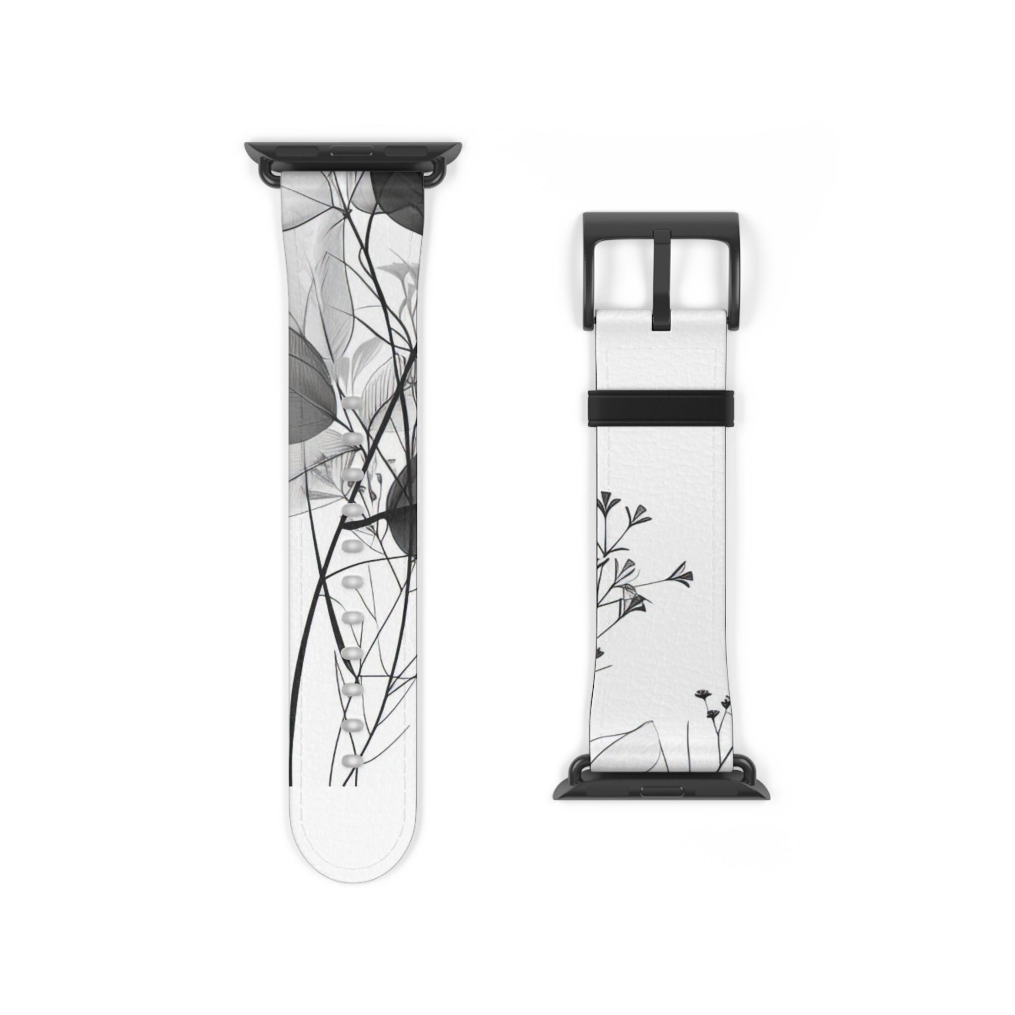 Silver Leaves - Watch Band