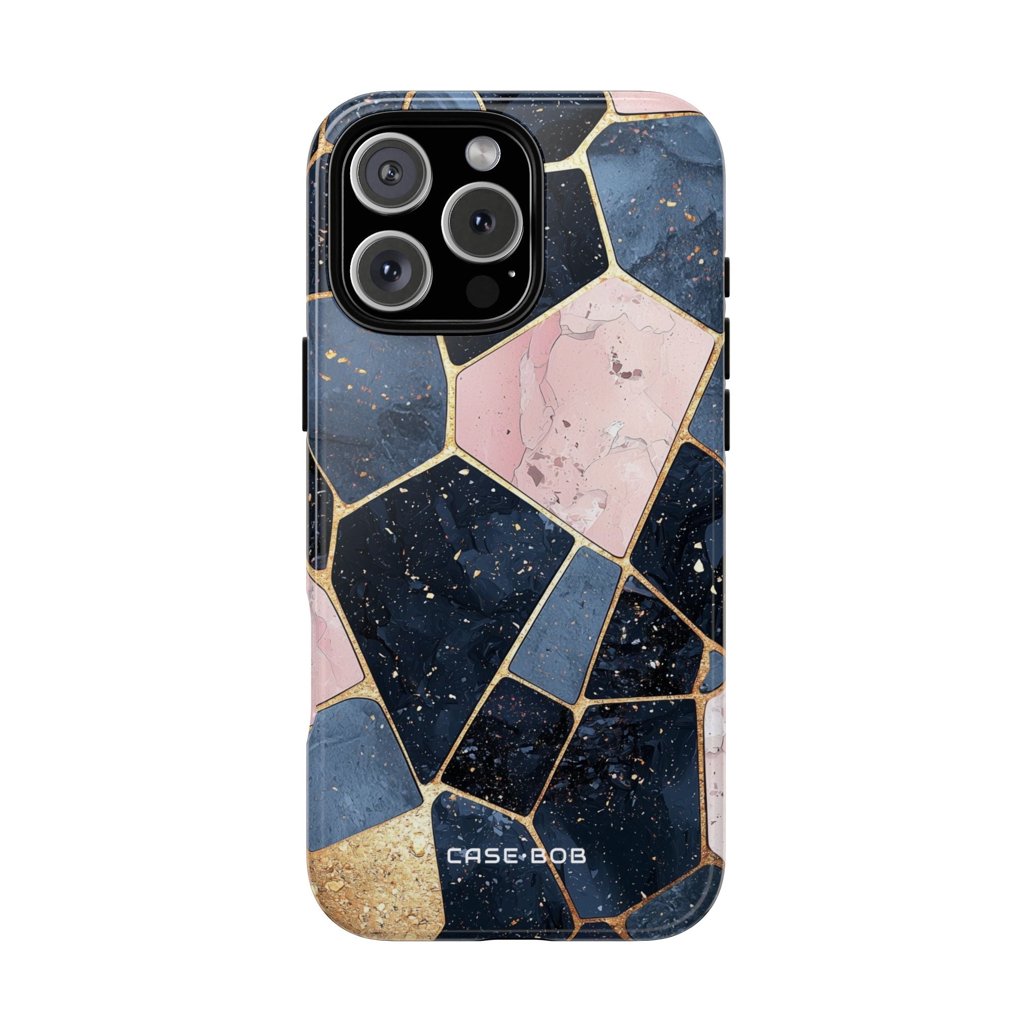 Golden Mosaic iPhone 16 Pro Max Case - Tough