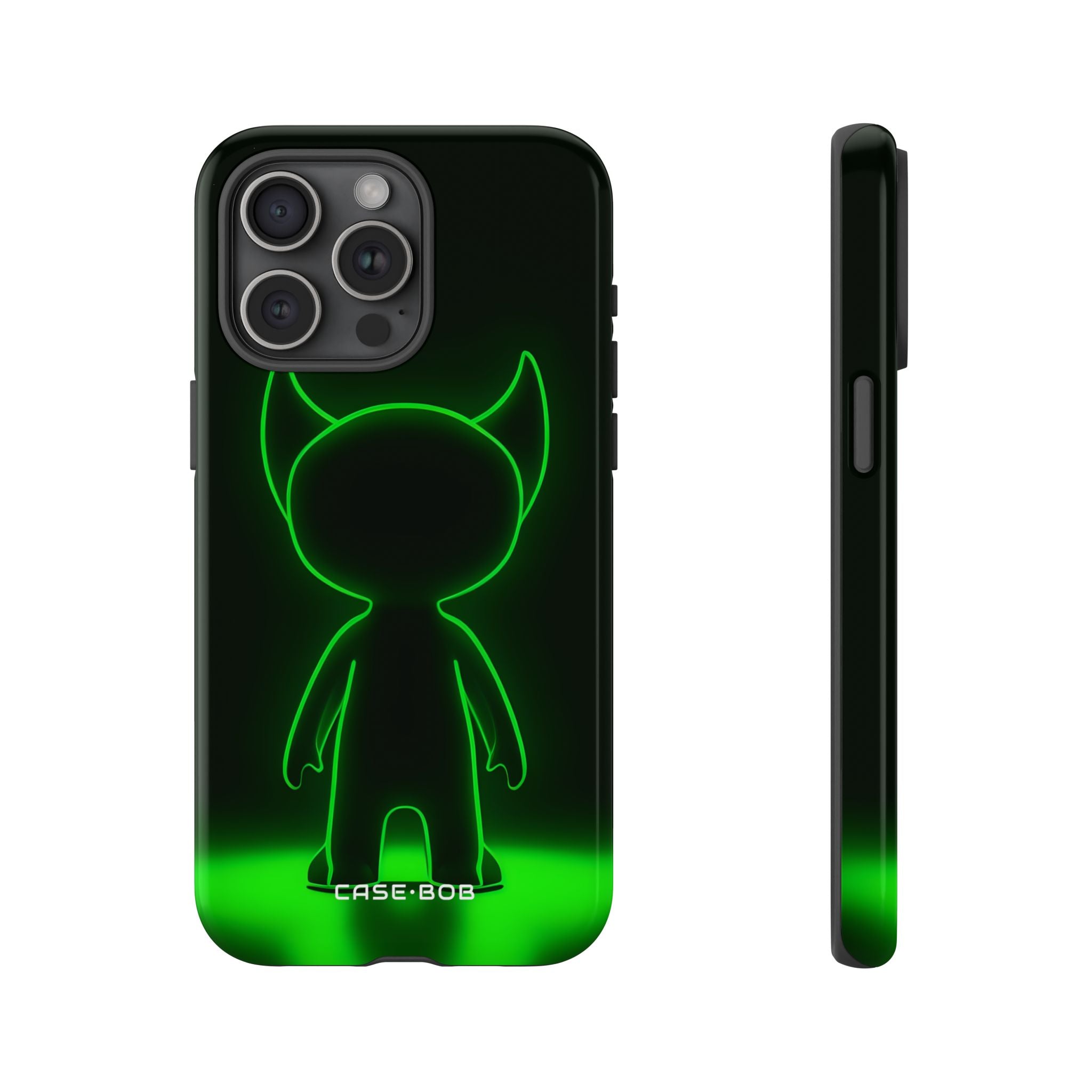 Neon Horned Glow iPhone 15 Pro Max Case - Tough