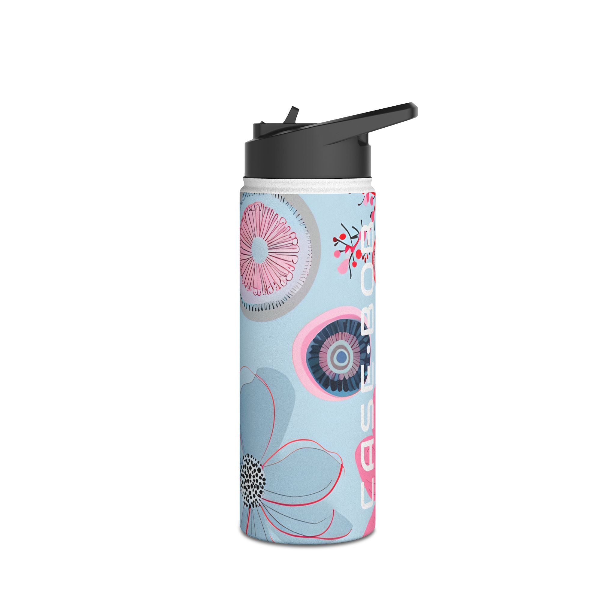 Outlined Bloom Radiance - Stainless Steel Water Bottle