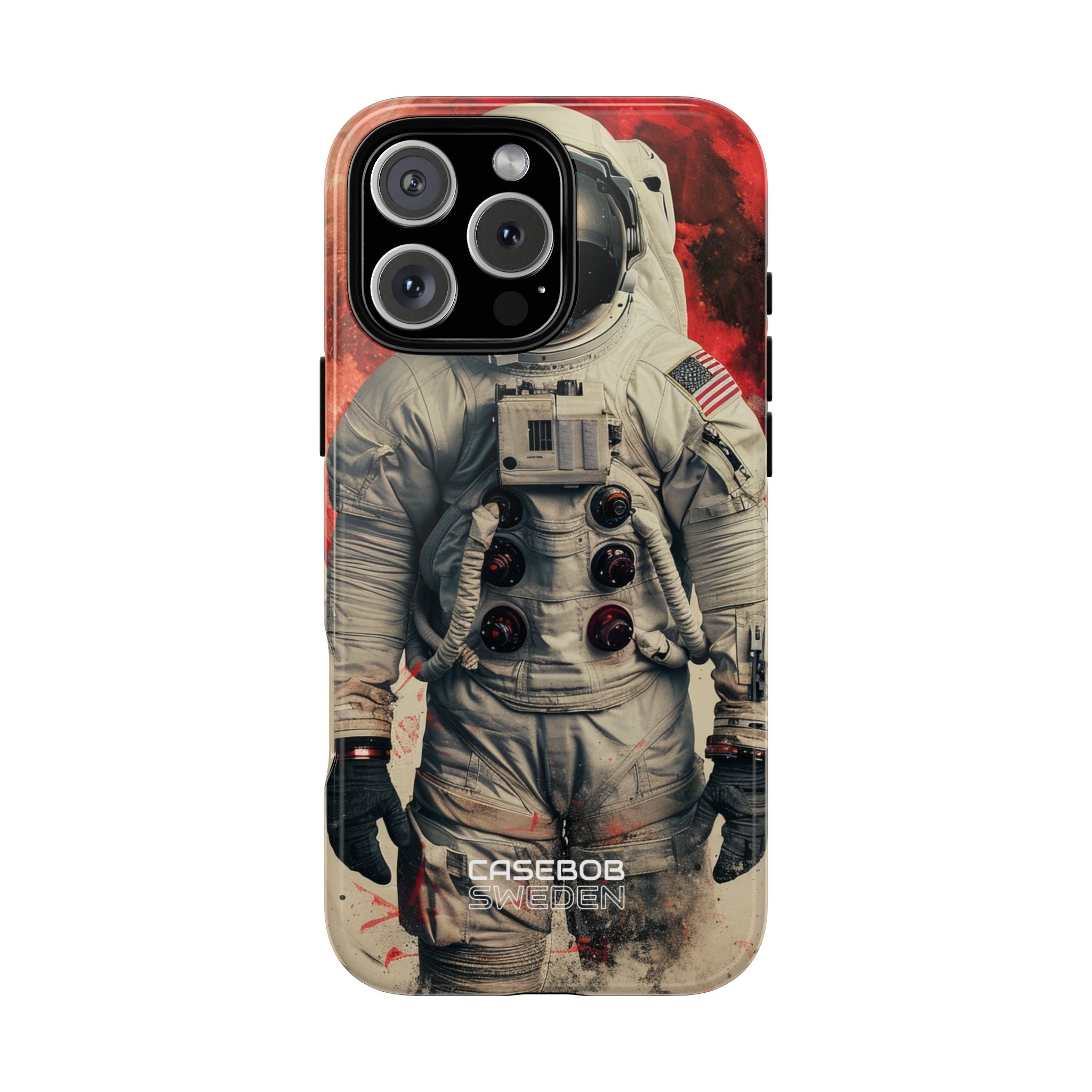 Crimson Spacewalk Dream iPhone 16 - Tough
