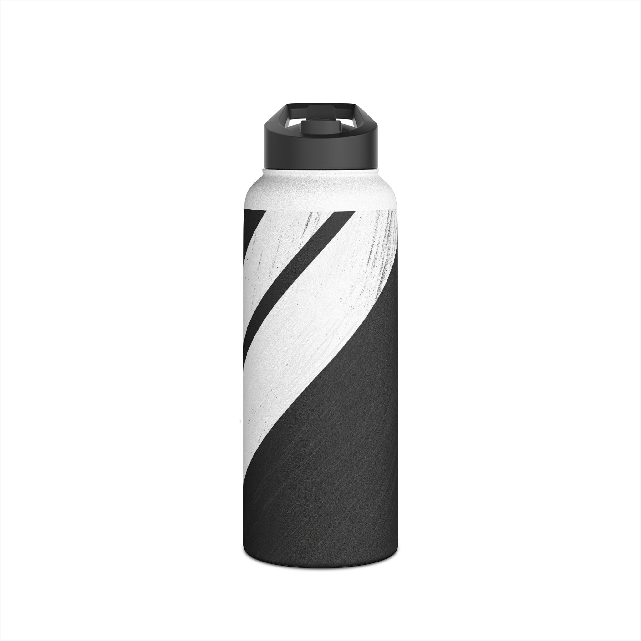 Striped Texture - Stainless Steel Water Bottle