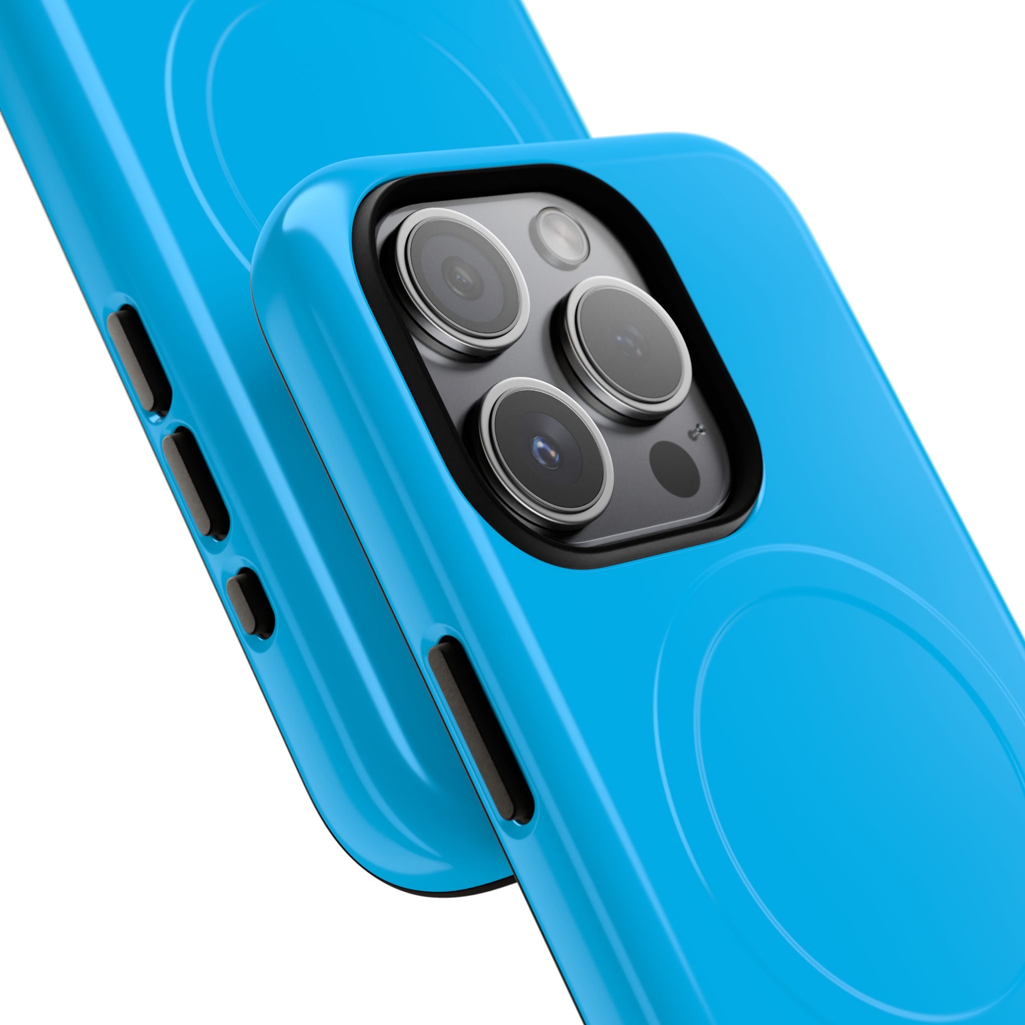 Deep Sky Blue iPhone 15 - Tough+