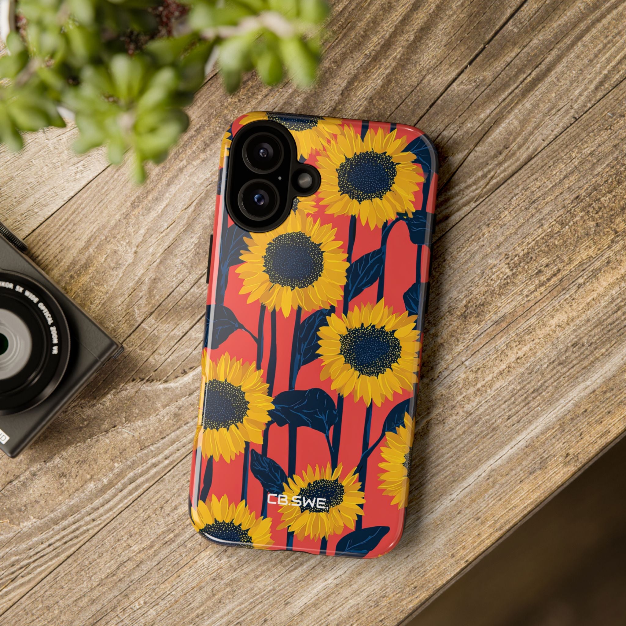Sunflower Joy Coral iPhone 16 - Tough