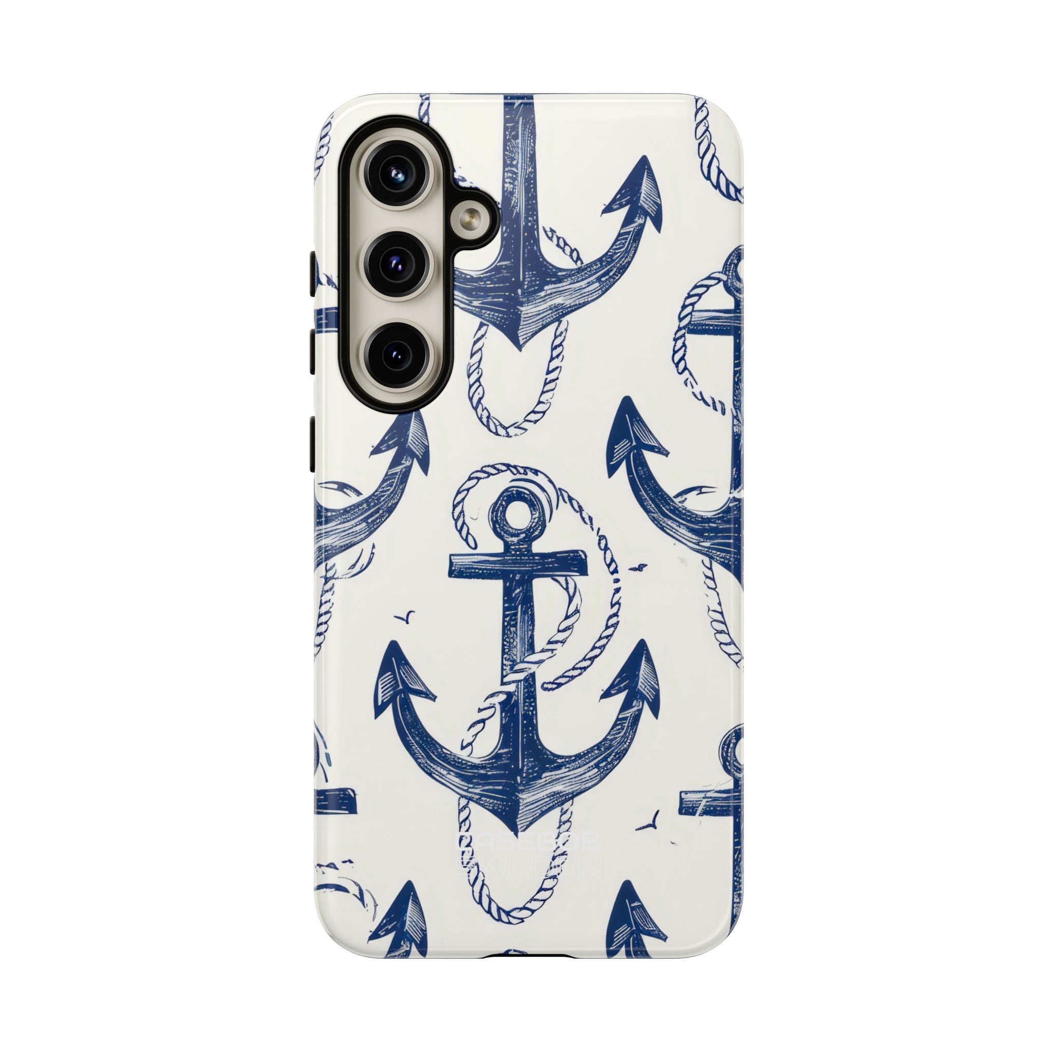 Arazzo con ancora blu navy Samsung S24 - Tough
