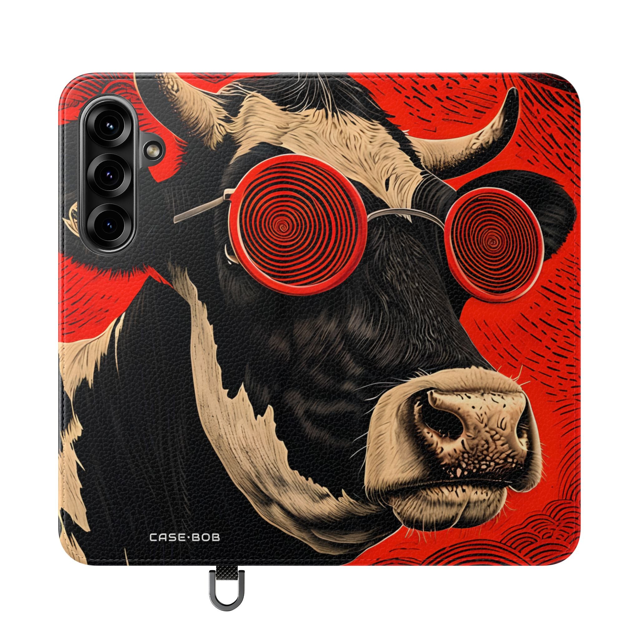 Spiral Cow Vision - Samsung S25+ Case - Lompakkokotelo