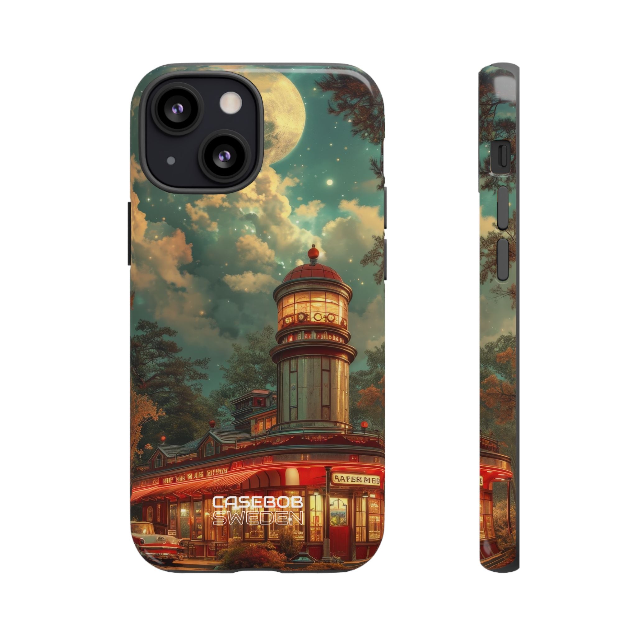 Retro Moonlight Cafe iPhone 13 - Tough