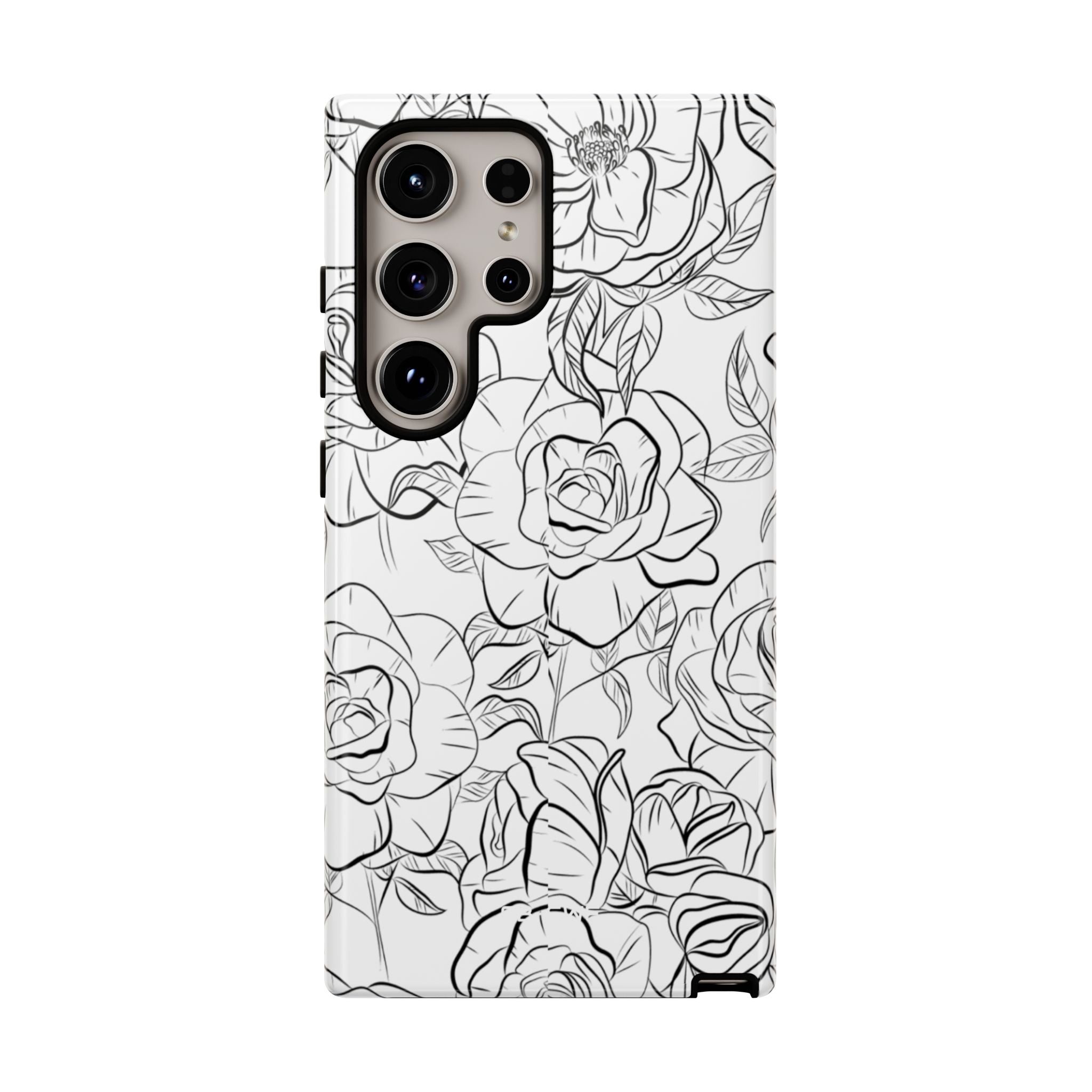Intricate Rose Sketches - Samsung Case