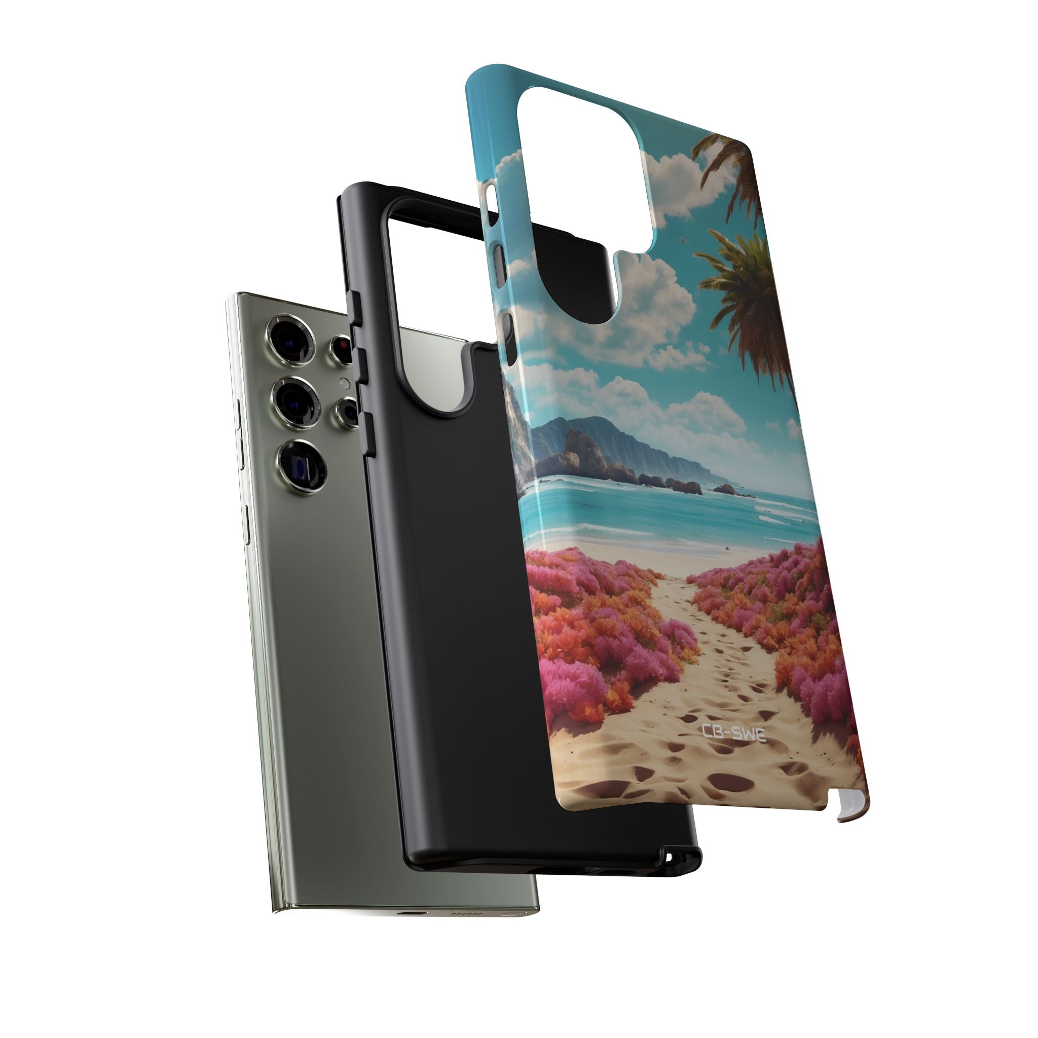 Tropical Flowers Frame - Samsung Case