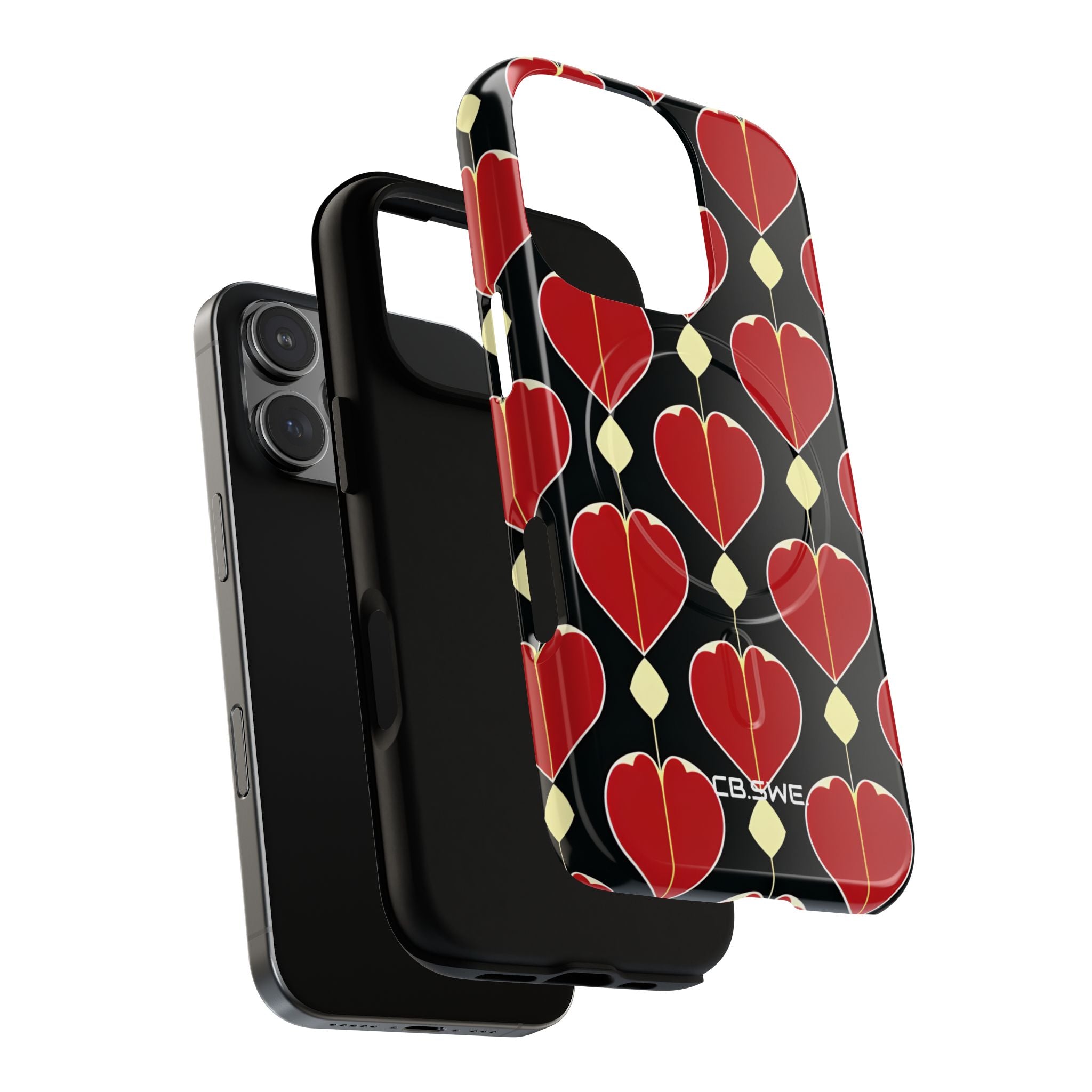 Symmetrical Heart Shape Seamless Colors iPhone 16 - Tough+
