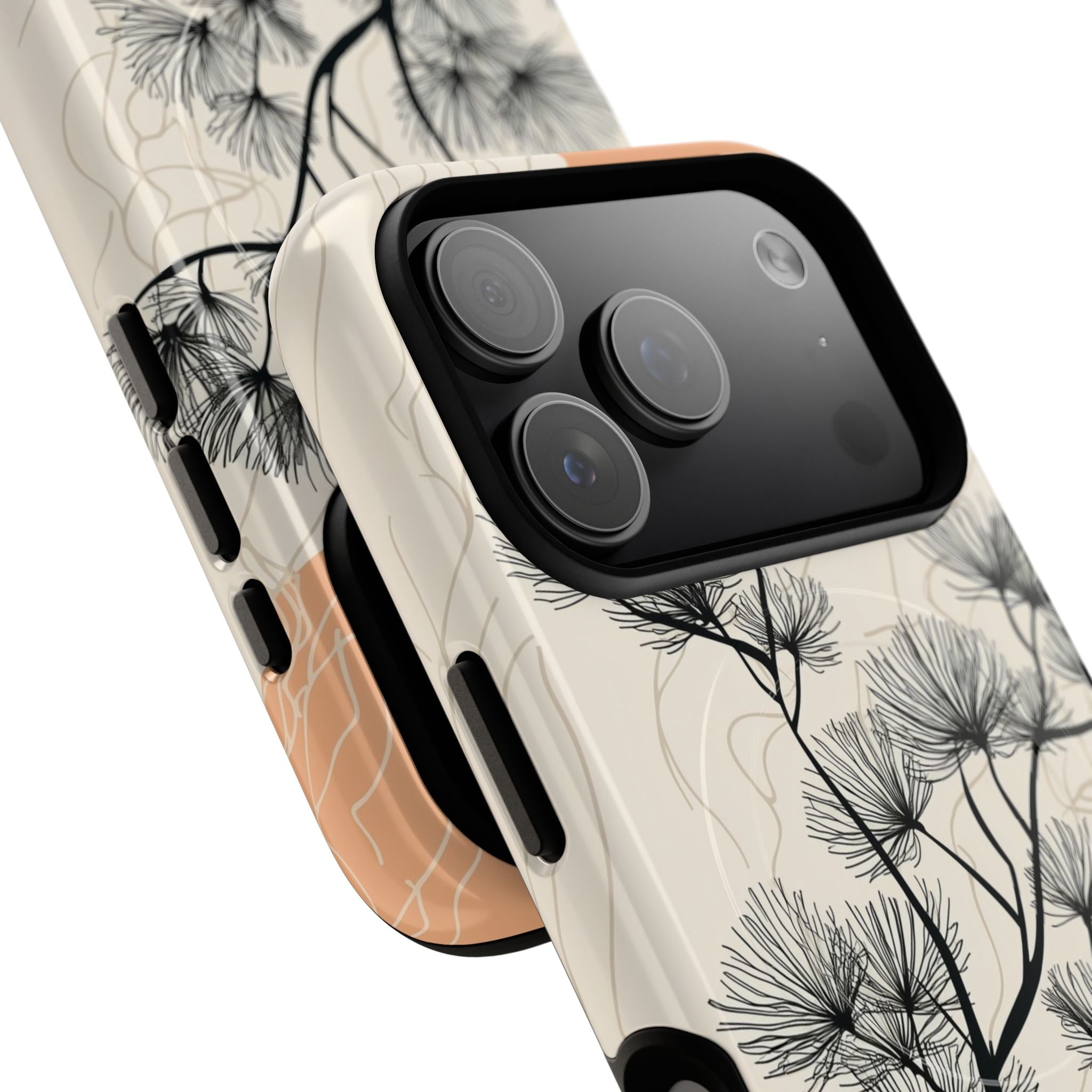 Spiky Tree Sunset iPhone 17 Pro Case - Tough+