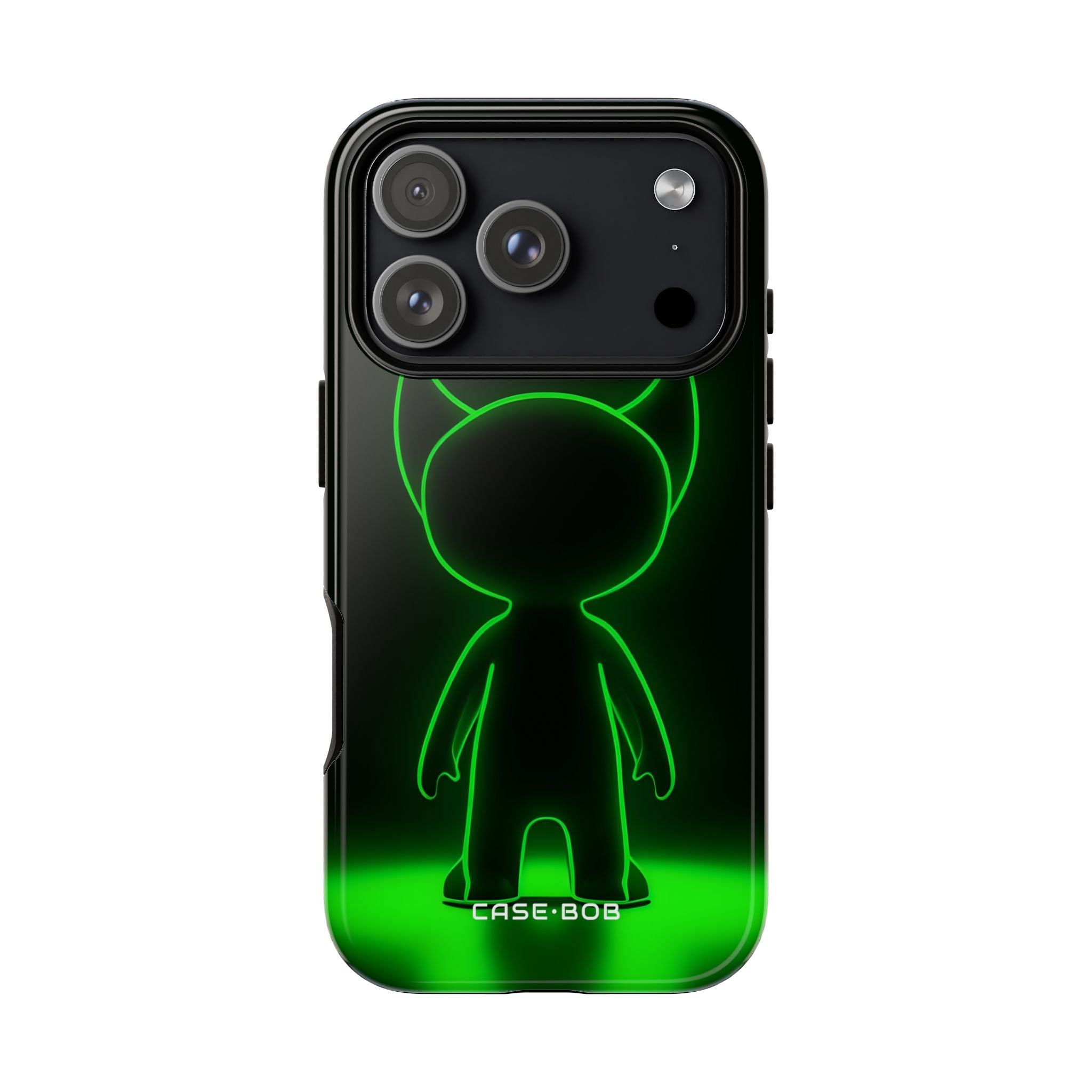 Neon Horned Glow iPhone 17 Pro Case - Tough