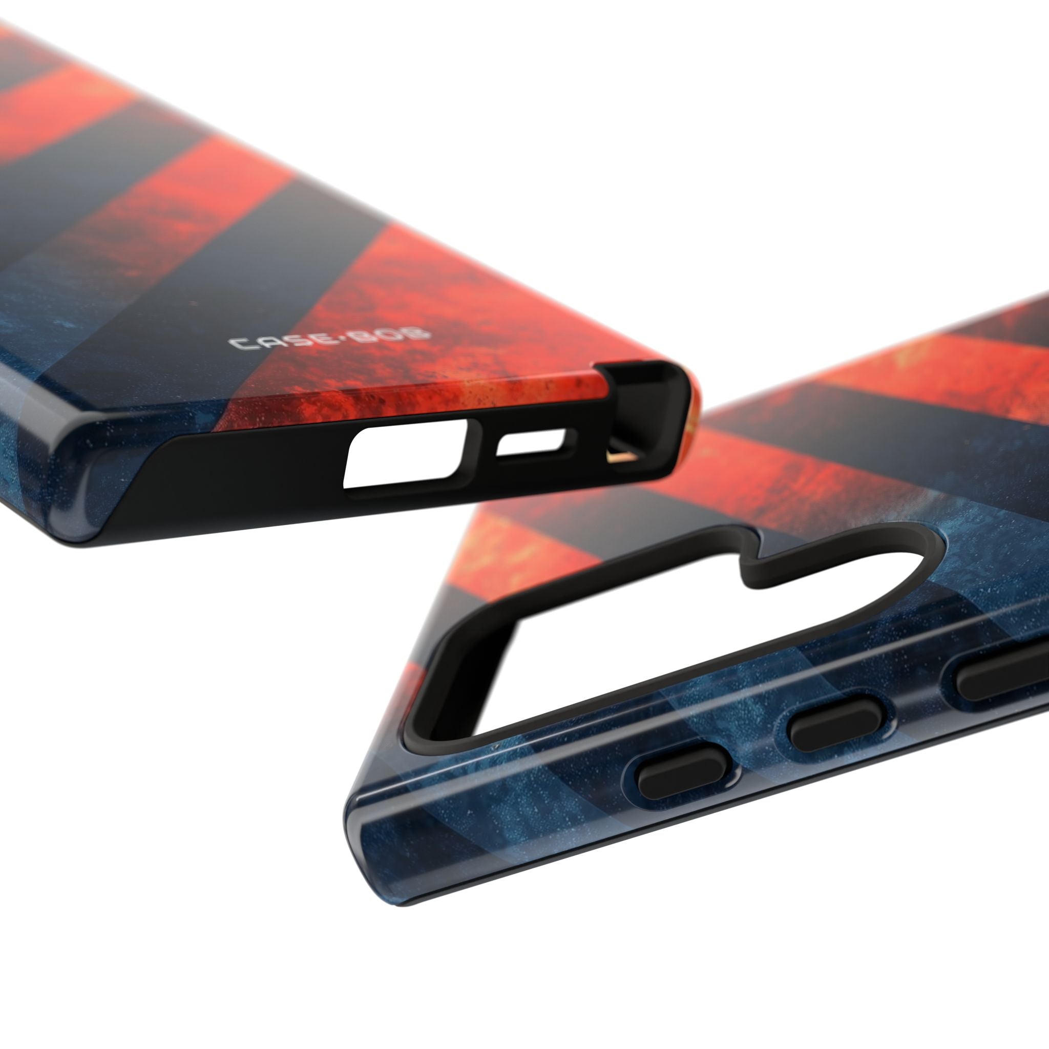 Diagonal Stripes Blaze Samsung S24 Ultra Case - Tough