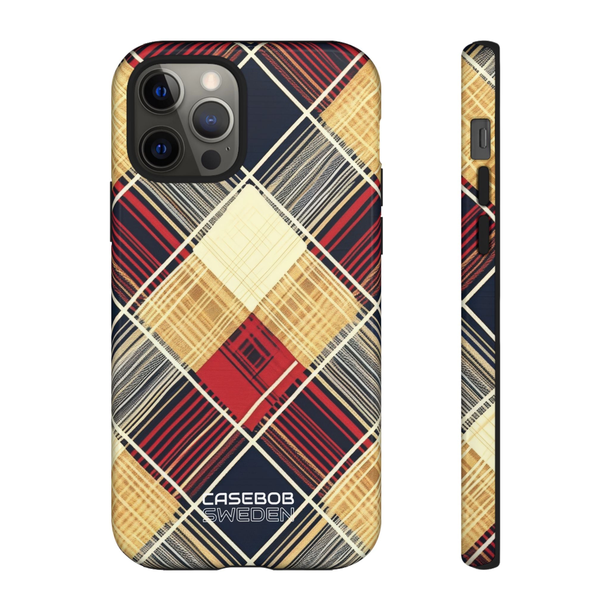 Plaid Diamond Tapestry iPhone 12 - Tough