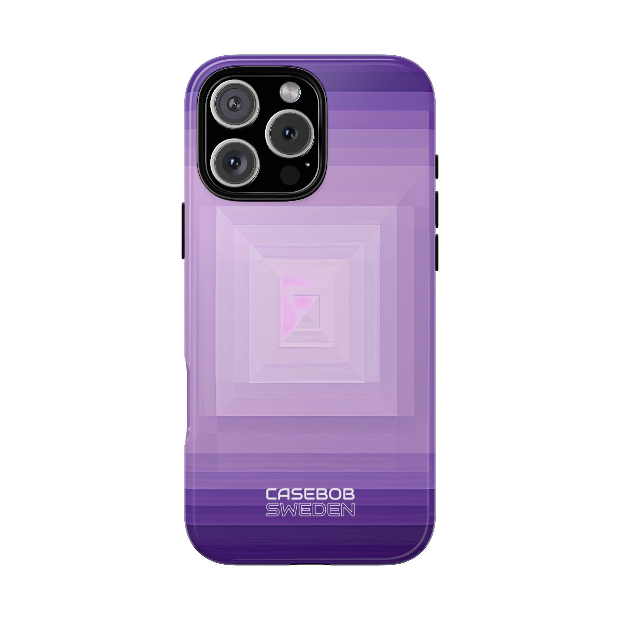 Purple Geometry Vortex iPhone 16 - Tough