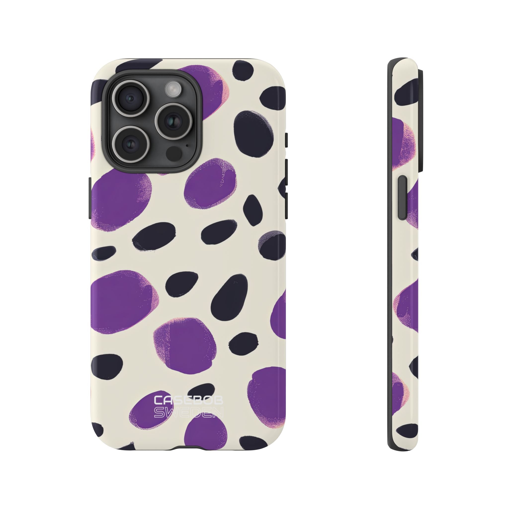 Purple Pebble Dance iPhone 15 - Tough