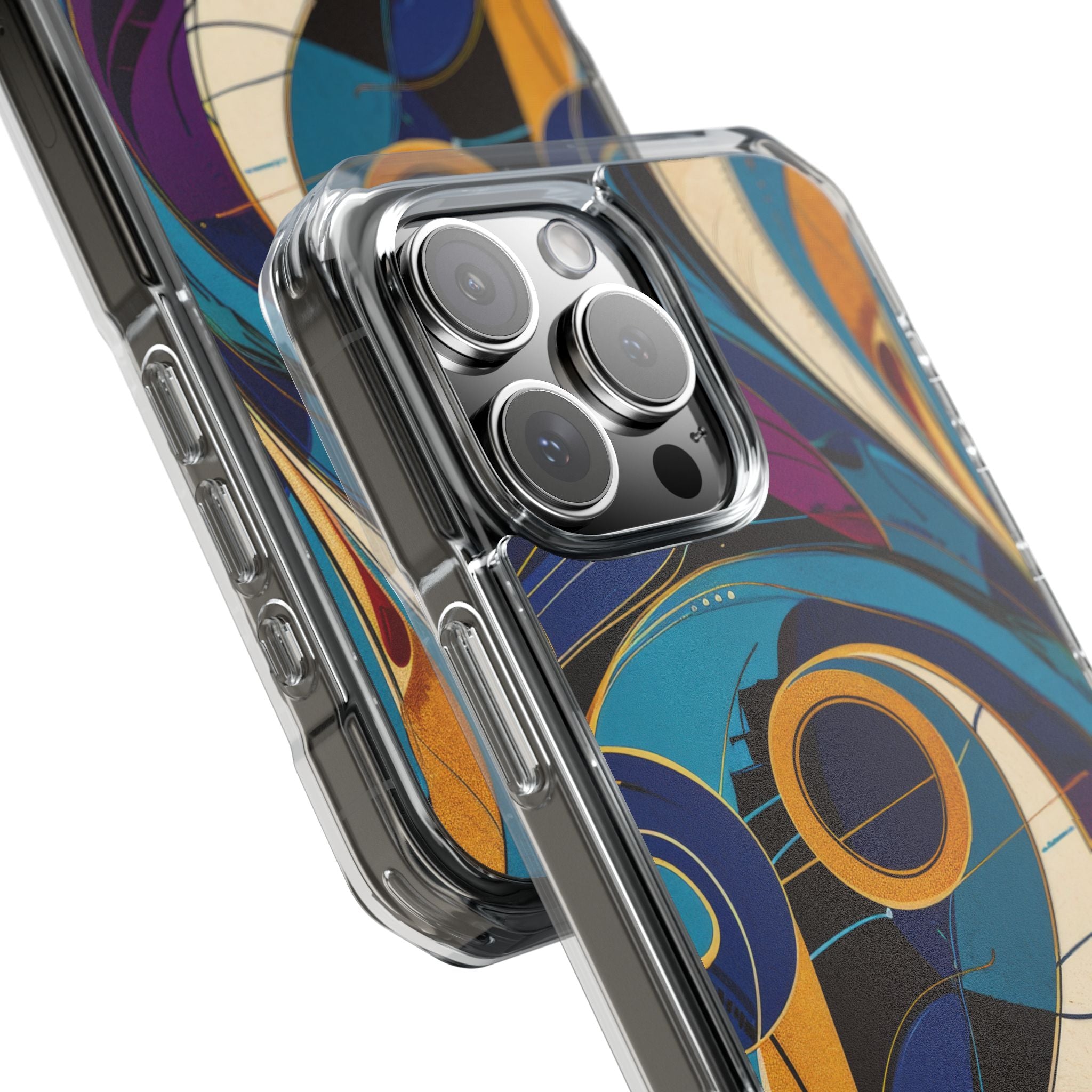 Swirling Copper Dreams iPhone 16 - Impact Clear+