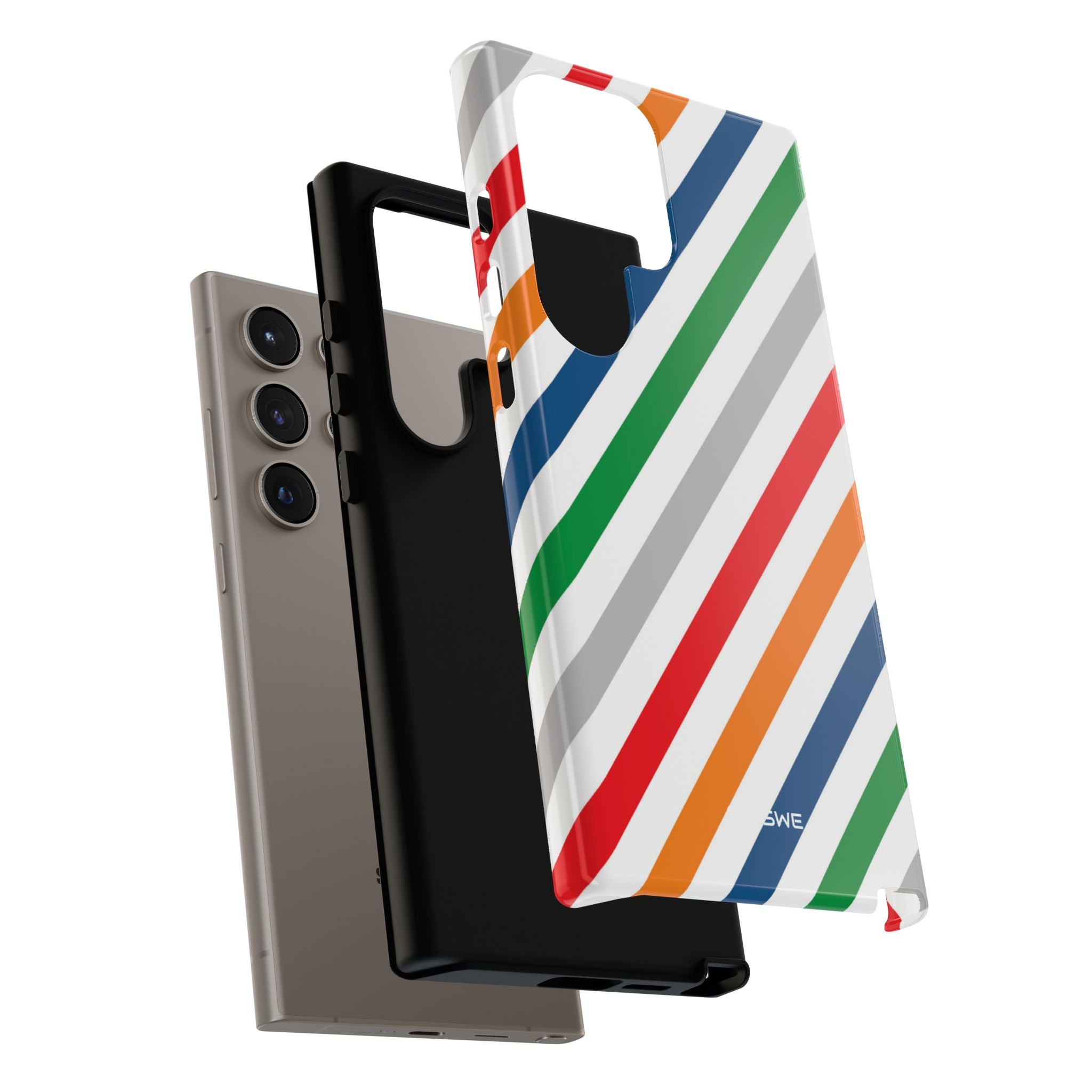 Vibrant Geometric Stripes - Samsung Case