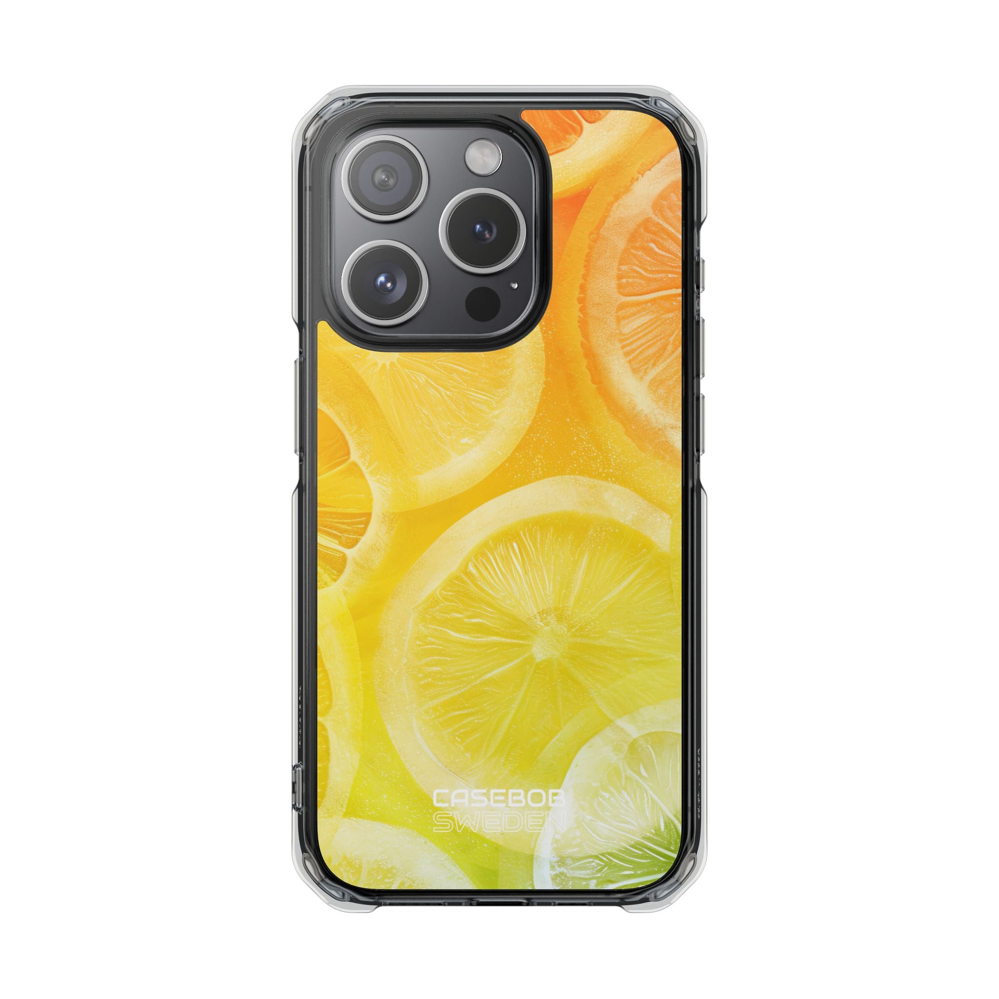 Citrus Splash Burst iPhone 15 - Impact Clear+