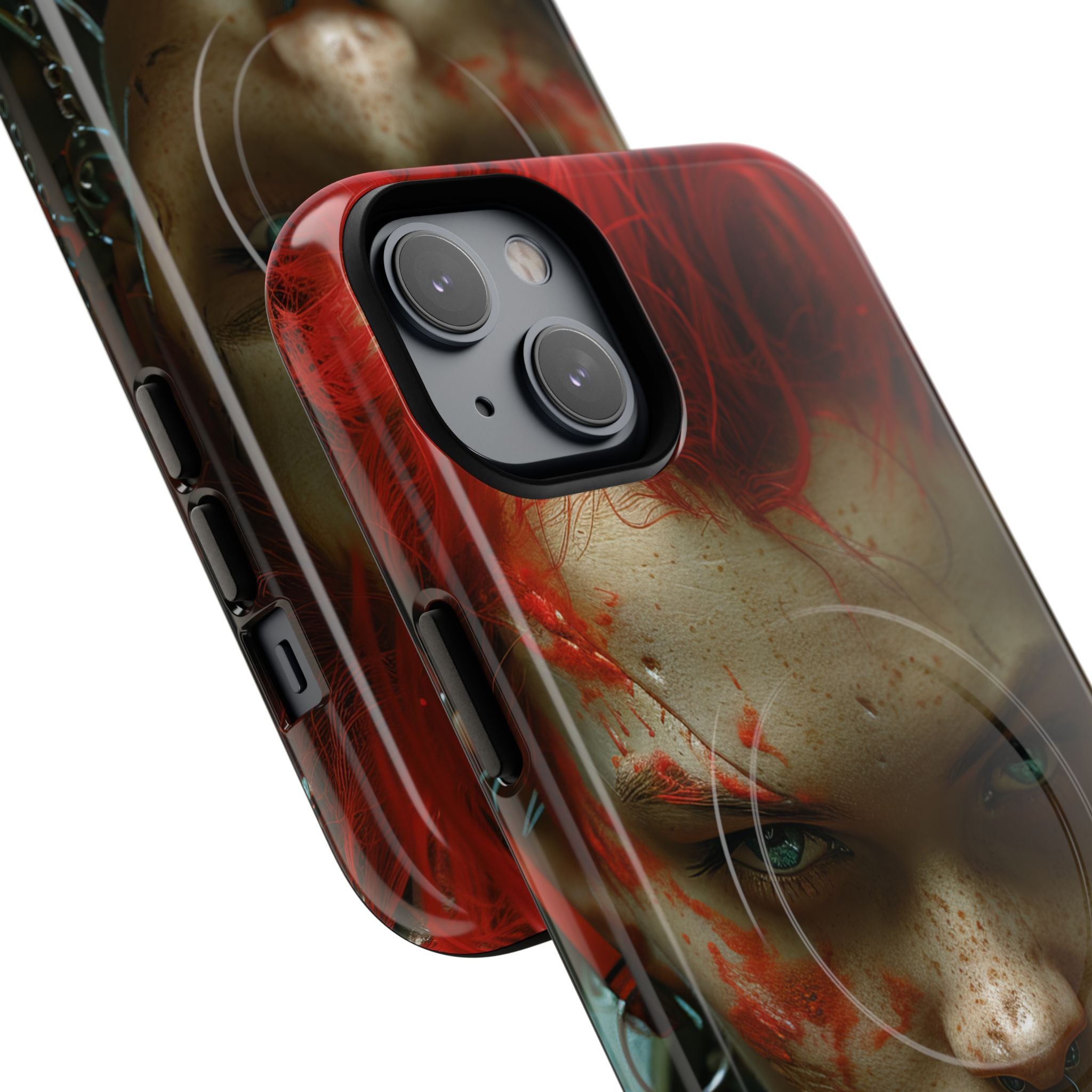 Red Spike Gaze iPhone 14 Plus Case - Tough+