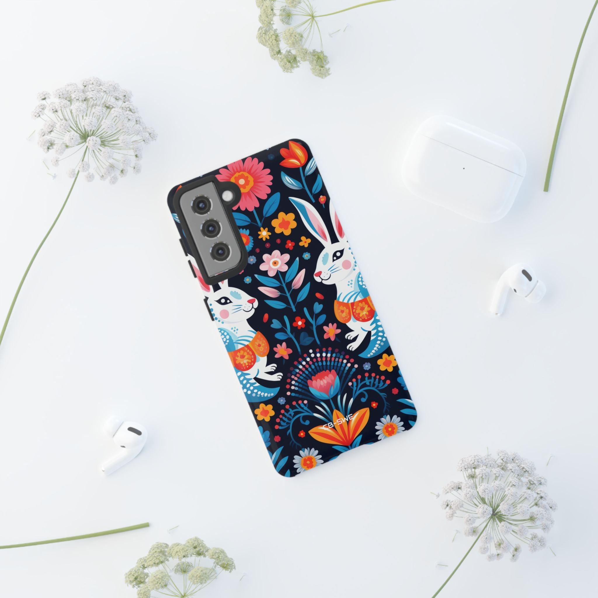Bunnies Hop Flowers - Samsung Case