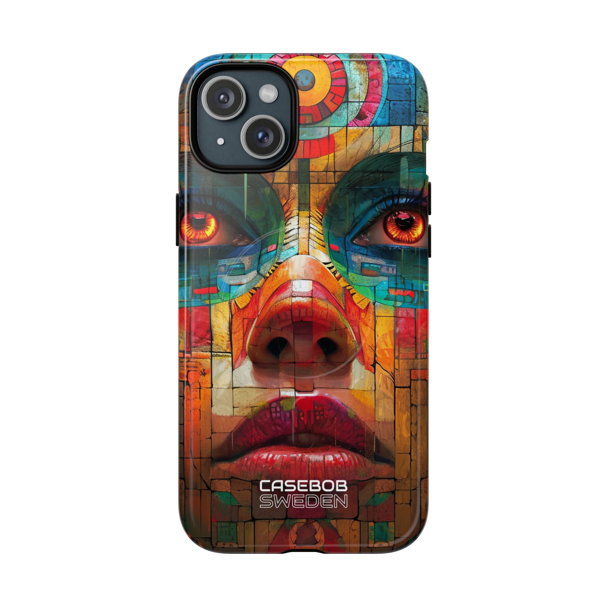 Ritratto Fiamma Geometrica iPhone 15 - Tough+