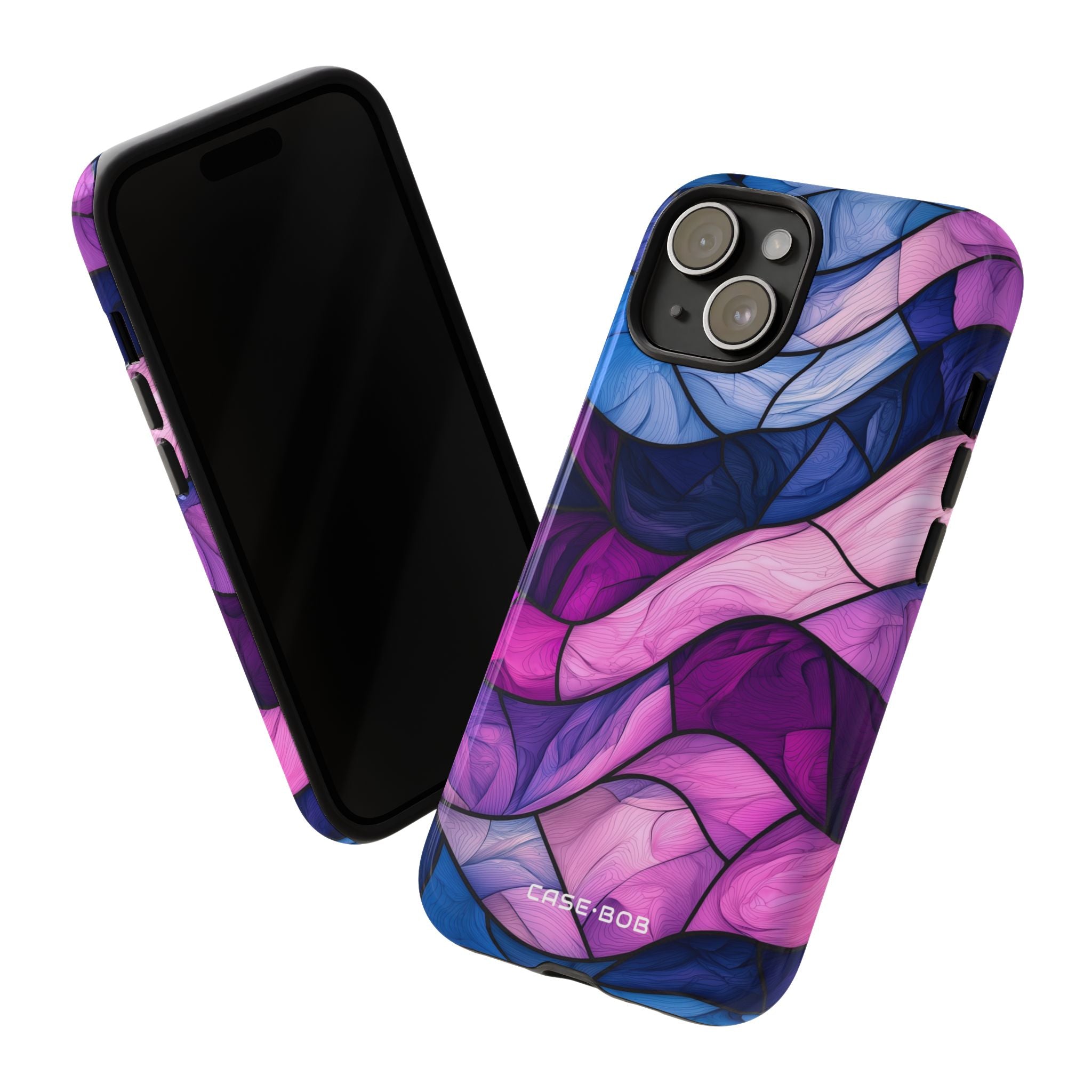 Wavelike Glow iPhone 15 Case - Tough