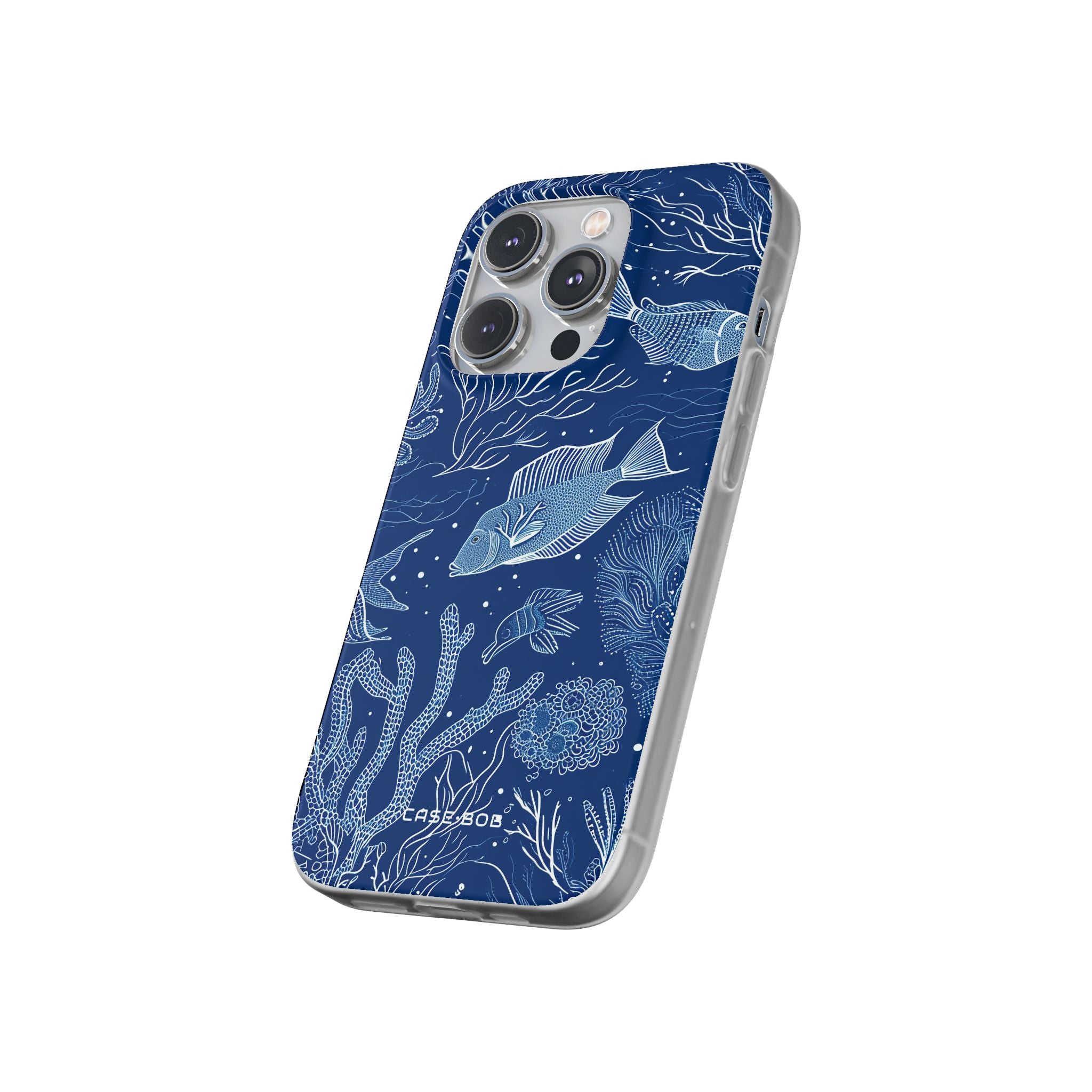 Navy Scale Reef iPhone 14 Pro Case - Soft