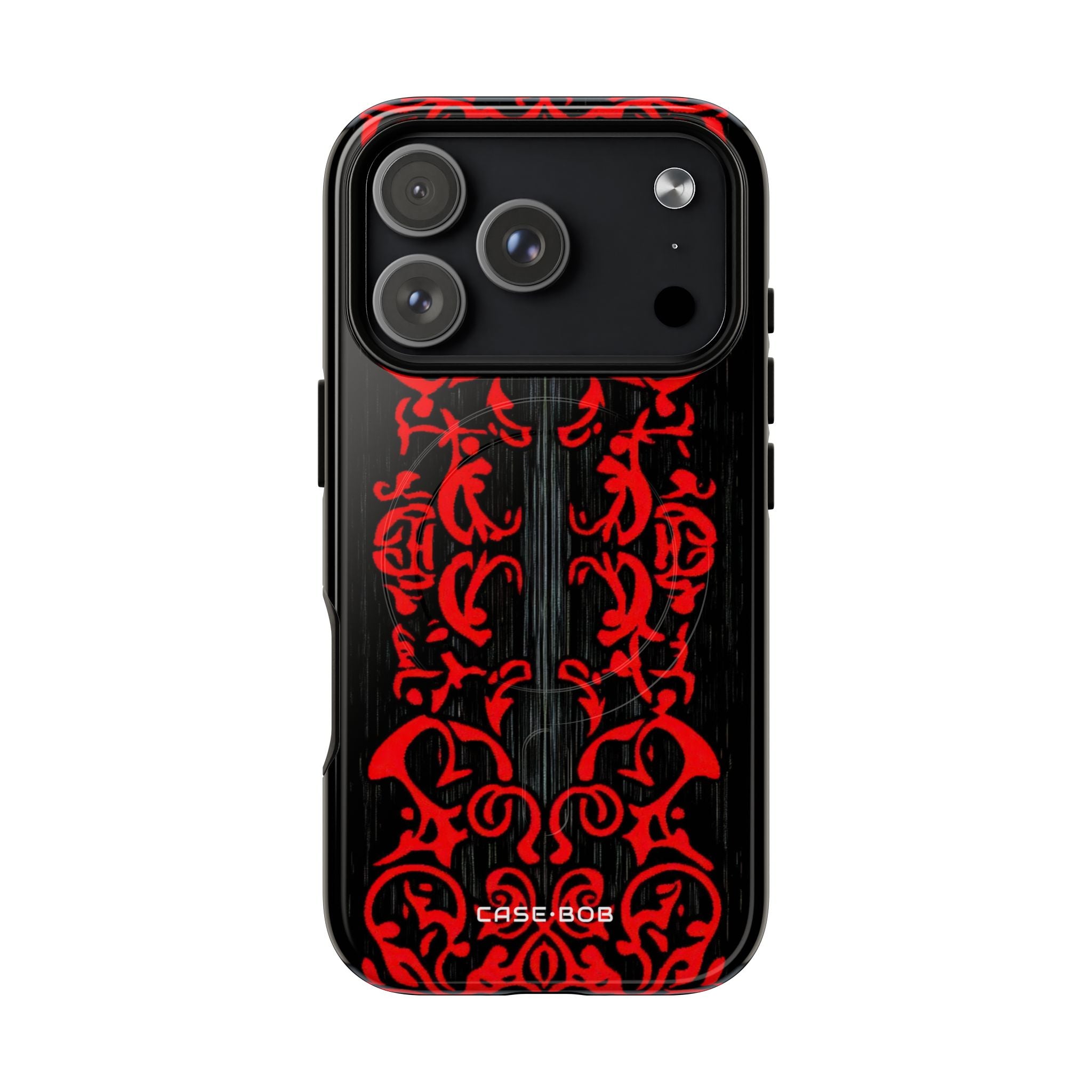 Crimson Spiral iPhone 17 Pro Case - Tough+