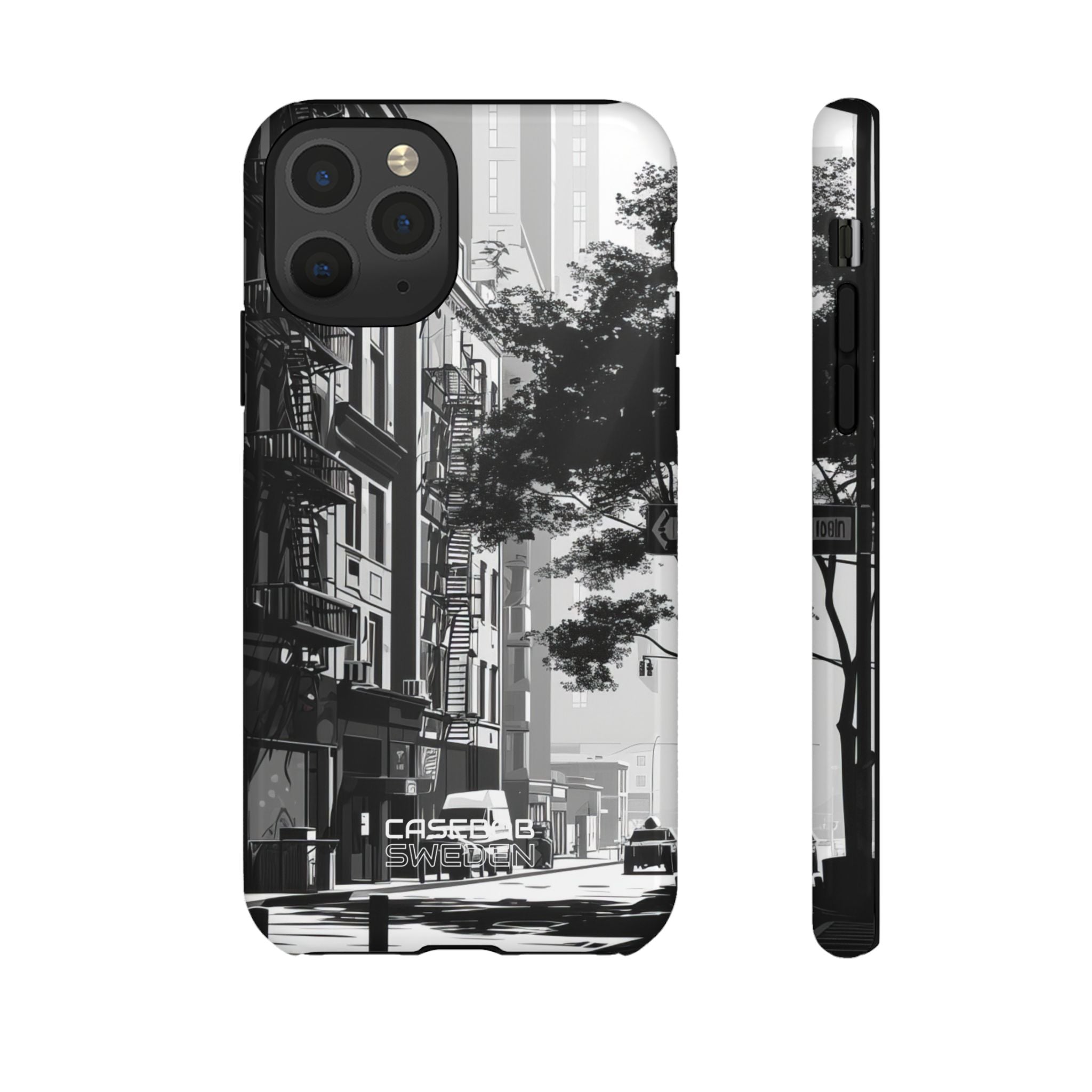 Noir Cityscape Shadows iPhone 11 - Tough