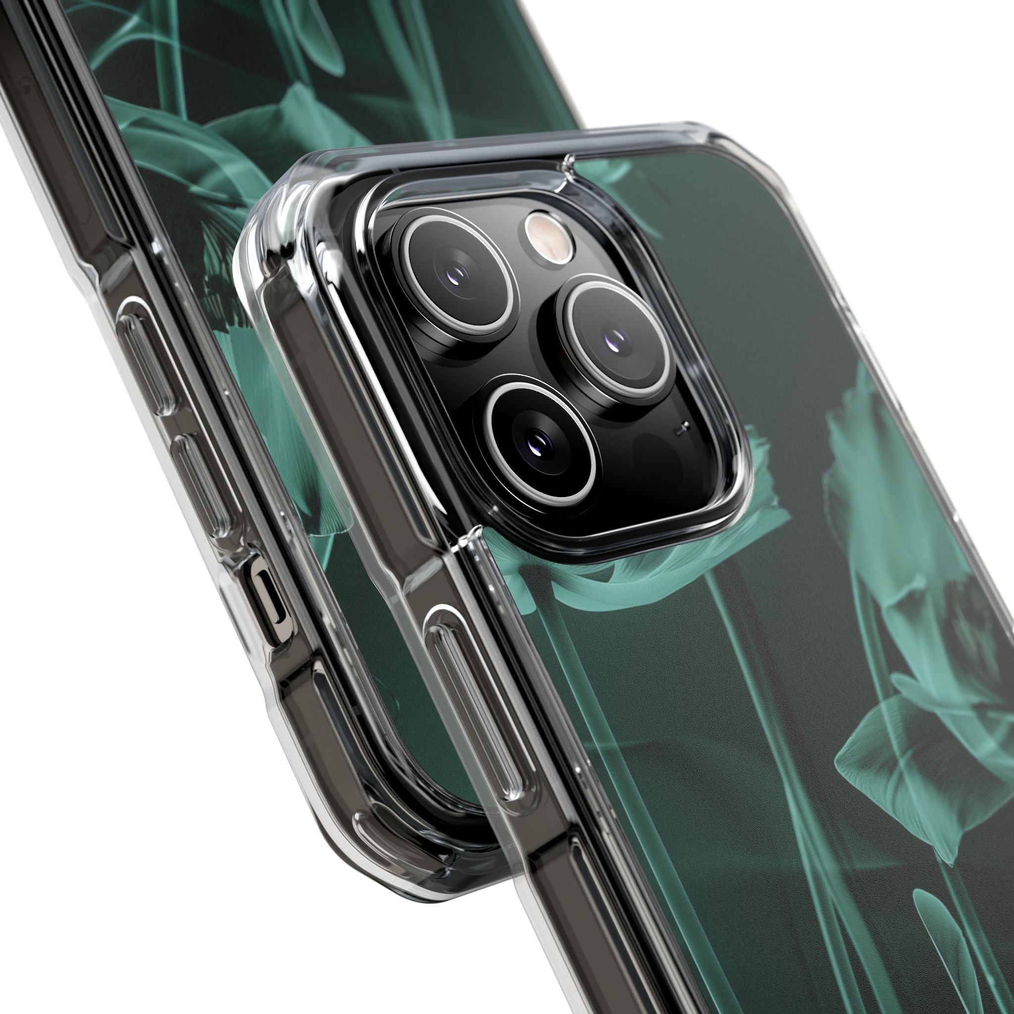 Teal Bloom Radiance iPhone 14 - Impact Clear+