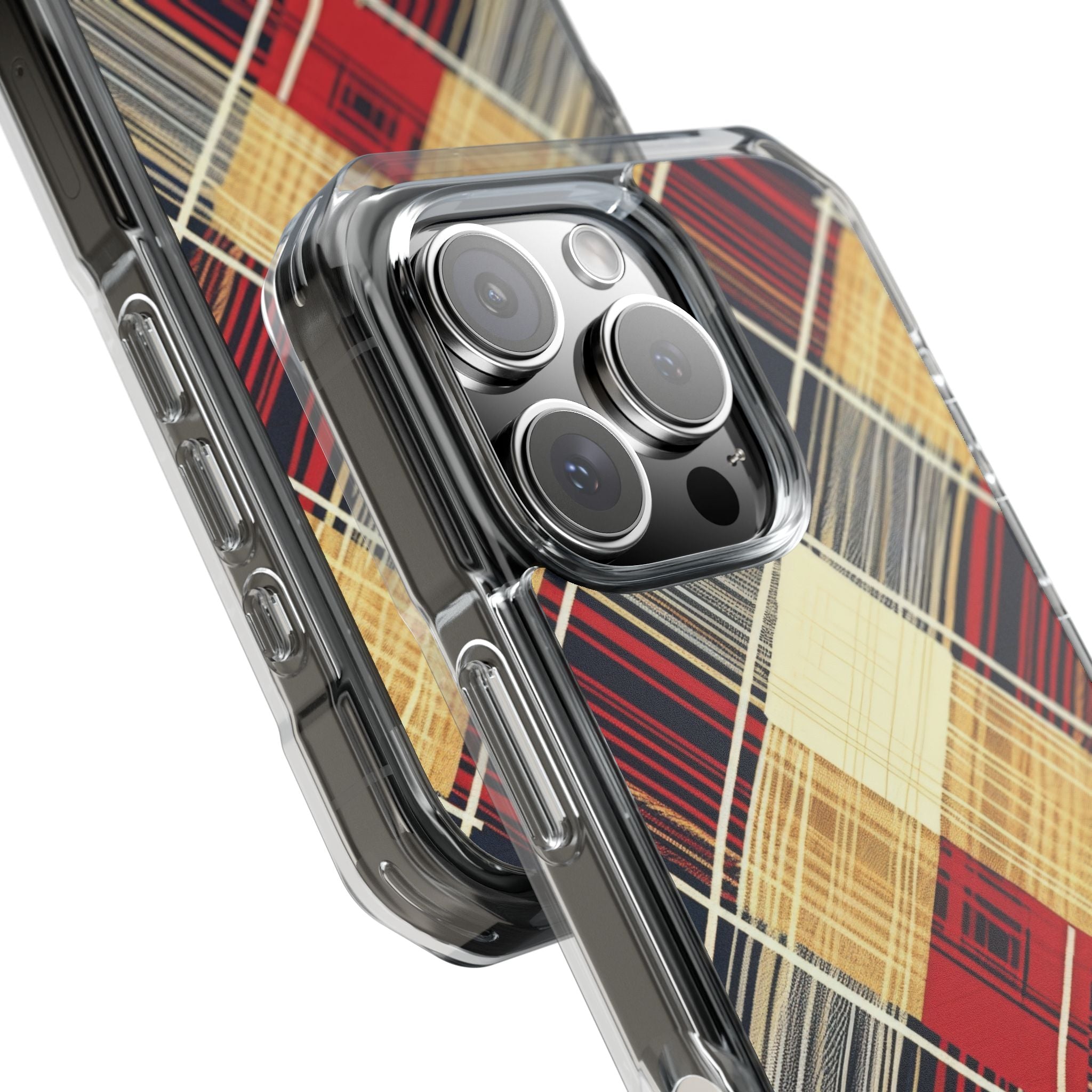 Plaid Diamond Tapestry iPhone 16 - Impact Clear+