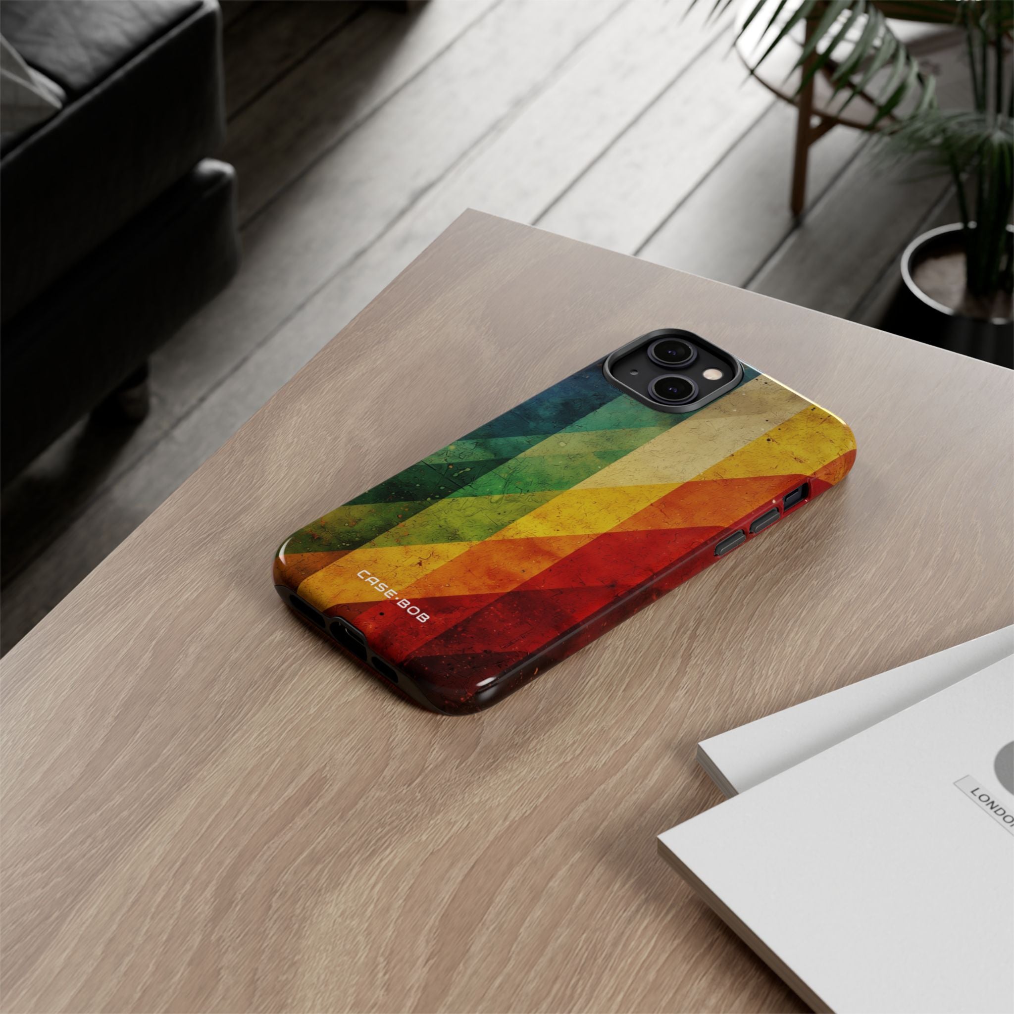 Diagonal Spectrum iPhone 14 Plus Case - Tough